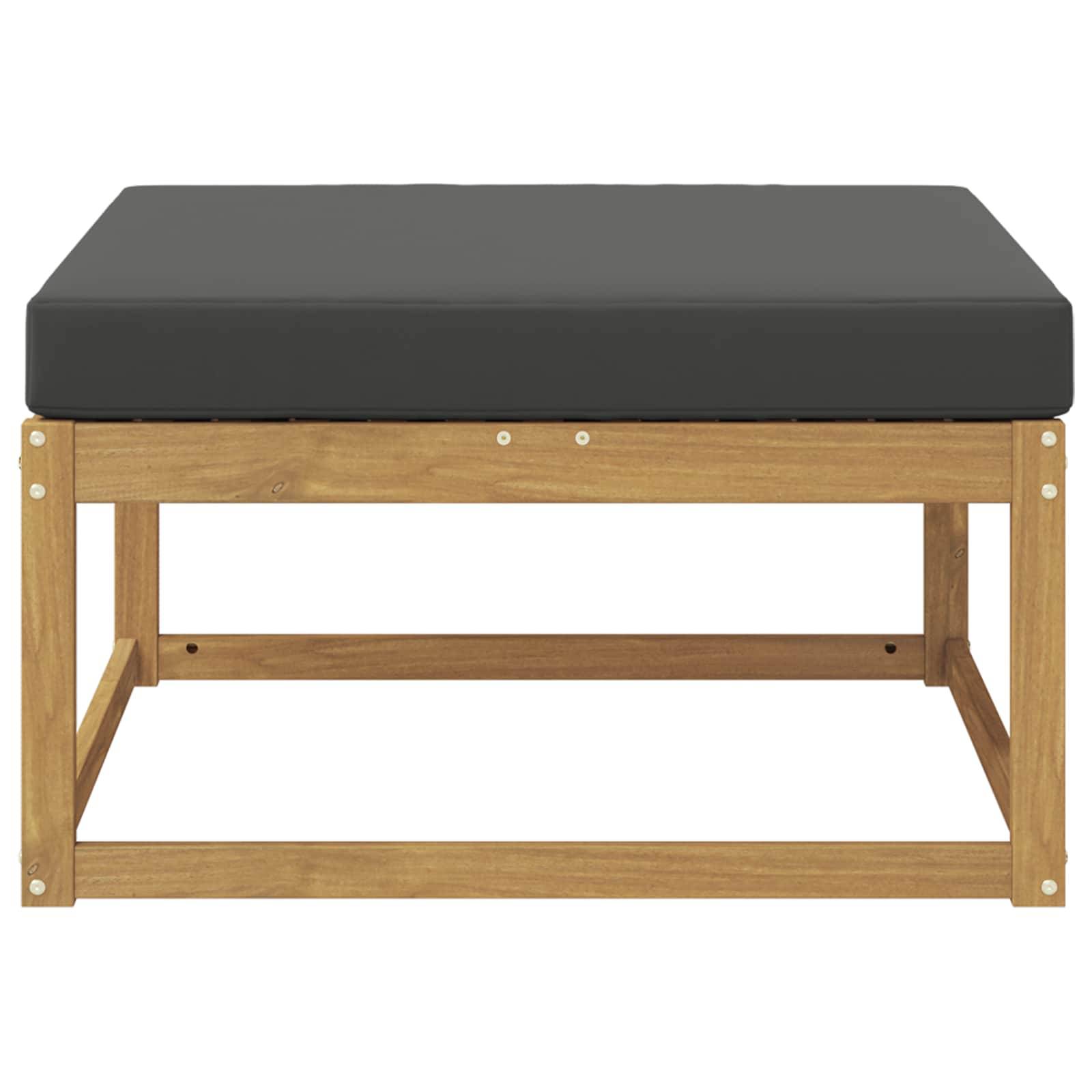 vidaXL Outdoor-Fußhocker Polyester Weiß
