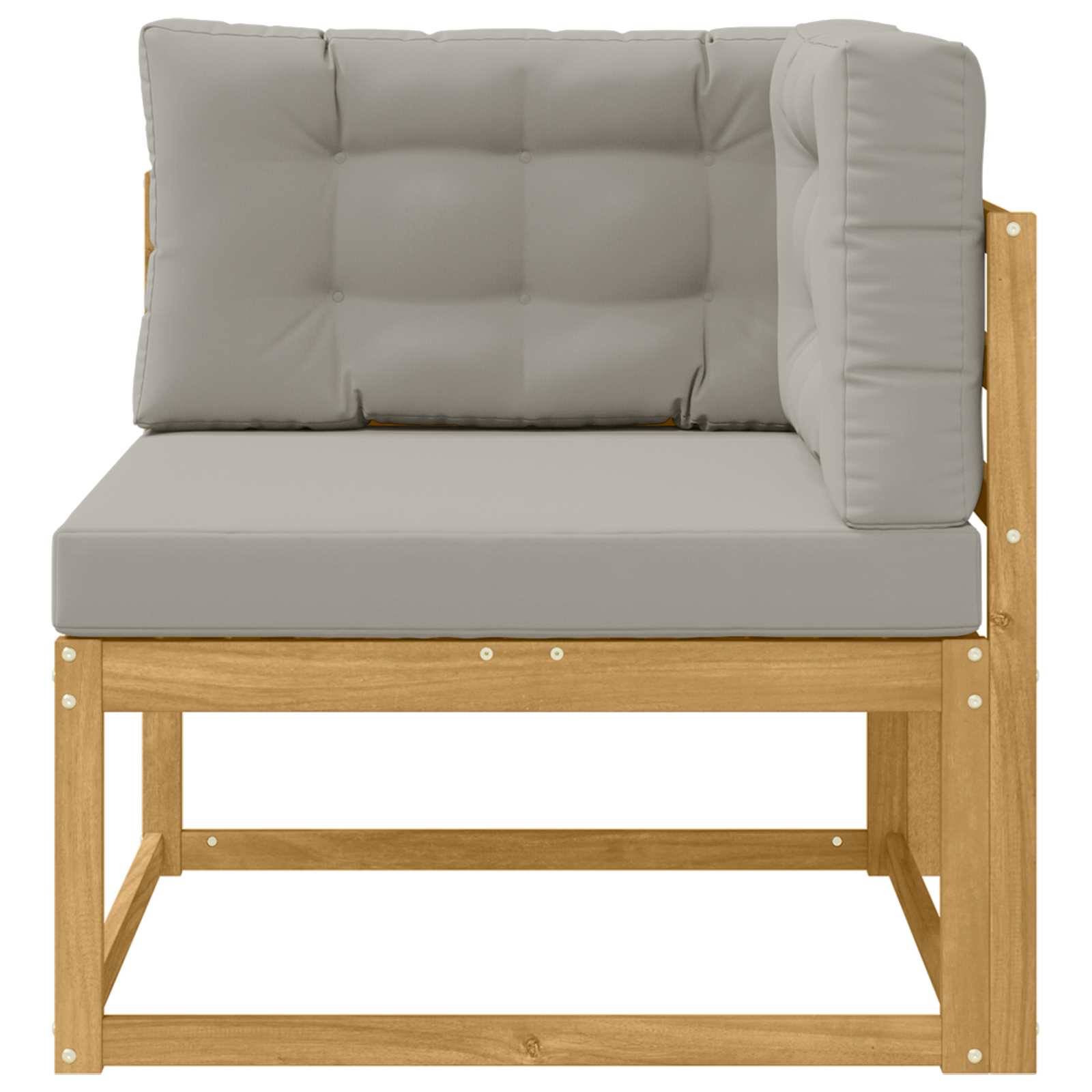 vidaXL Outdoor Ecksofa Polyester Weiß