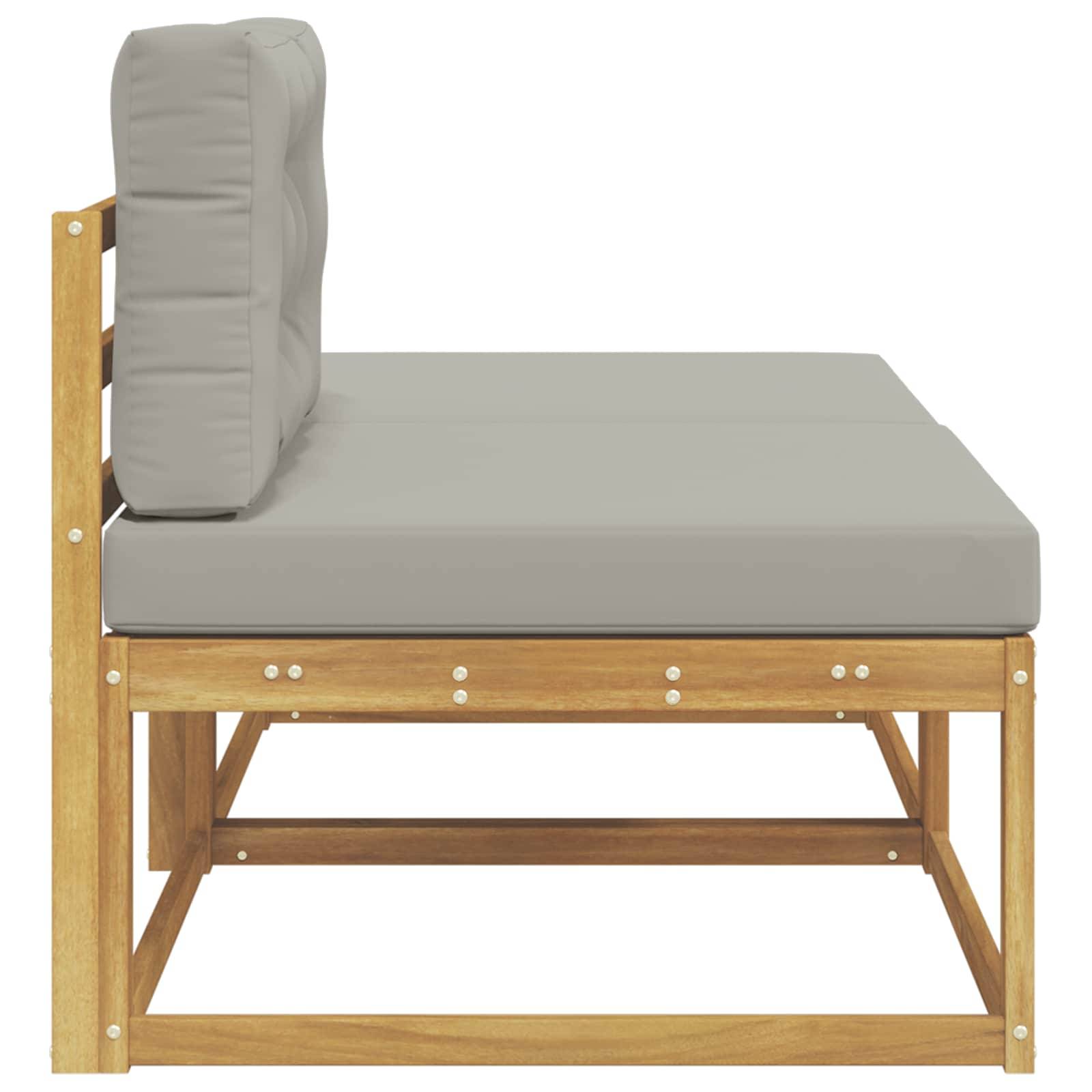 vidaXL 2 Stück Outdoor-Fußhocker Polyester Weiß