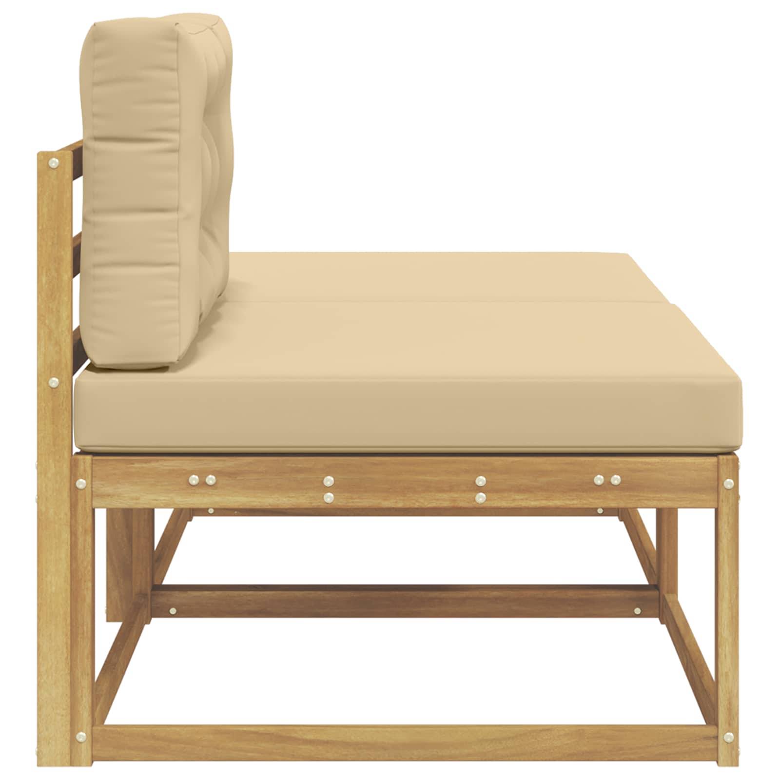 vidaXL 2 Stück Outdoor-Fußhocker Polyester Weiß