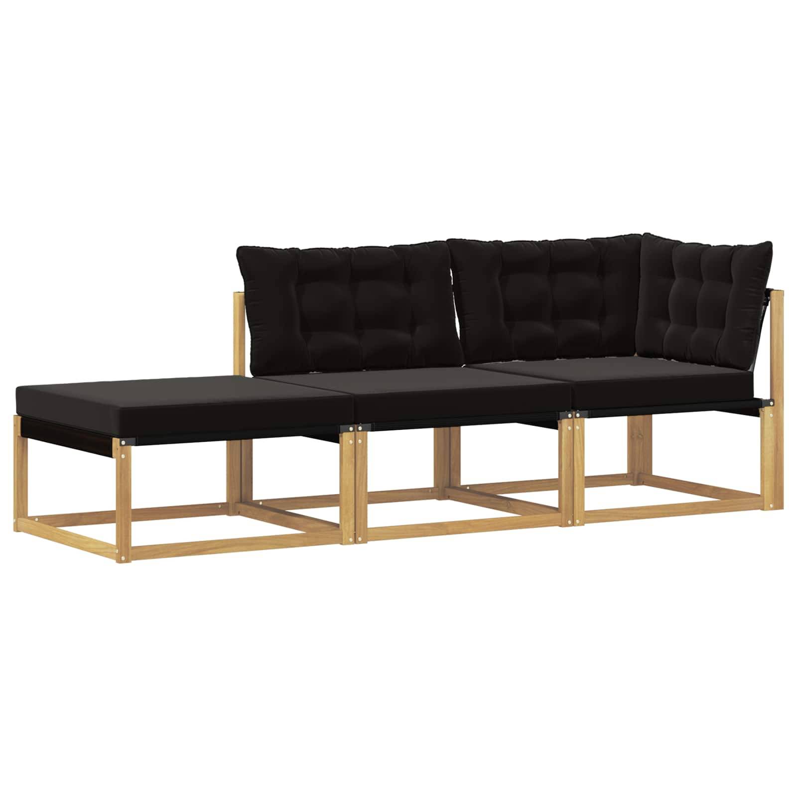 vidaXL Sectional Sofa Einheiten mit Kissen Weiß 241,5 x 83 x 73 cm