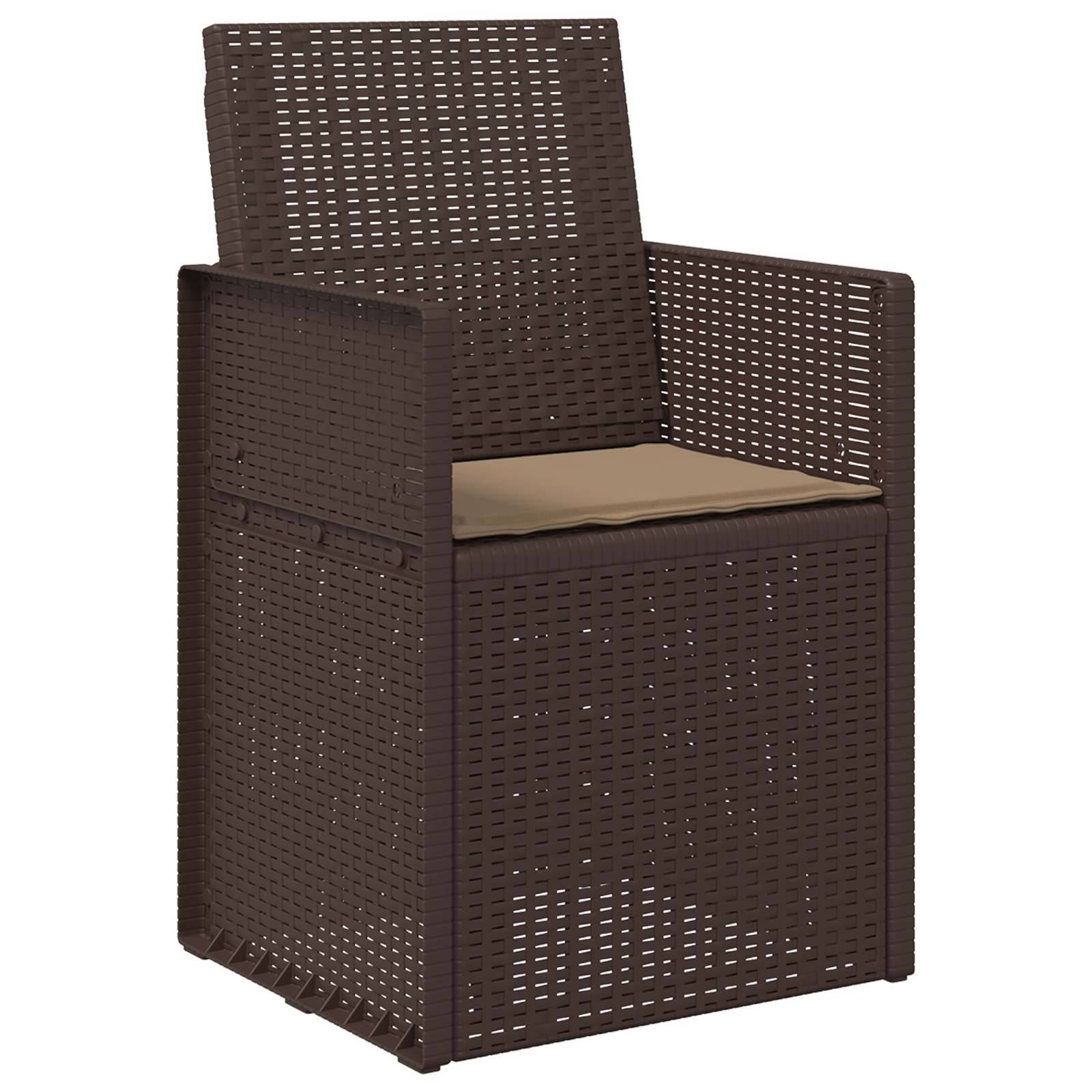 vidaXL Sitzkissen 2 pcs Taupe 47 x 36 x 2 cm Polyester