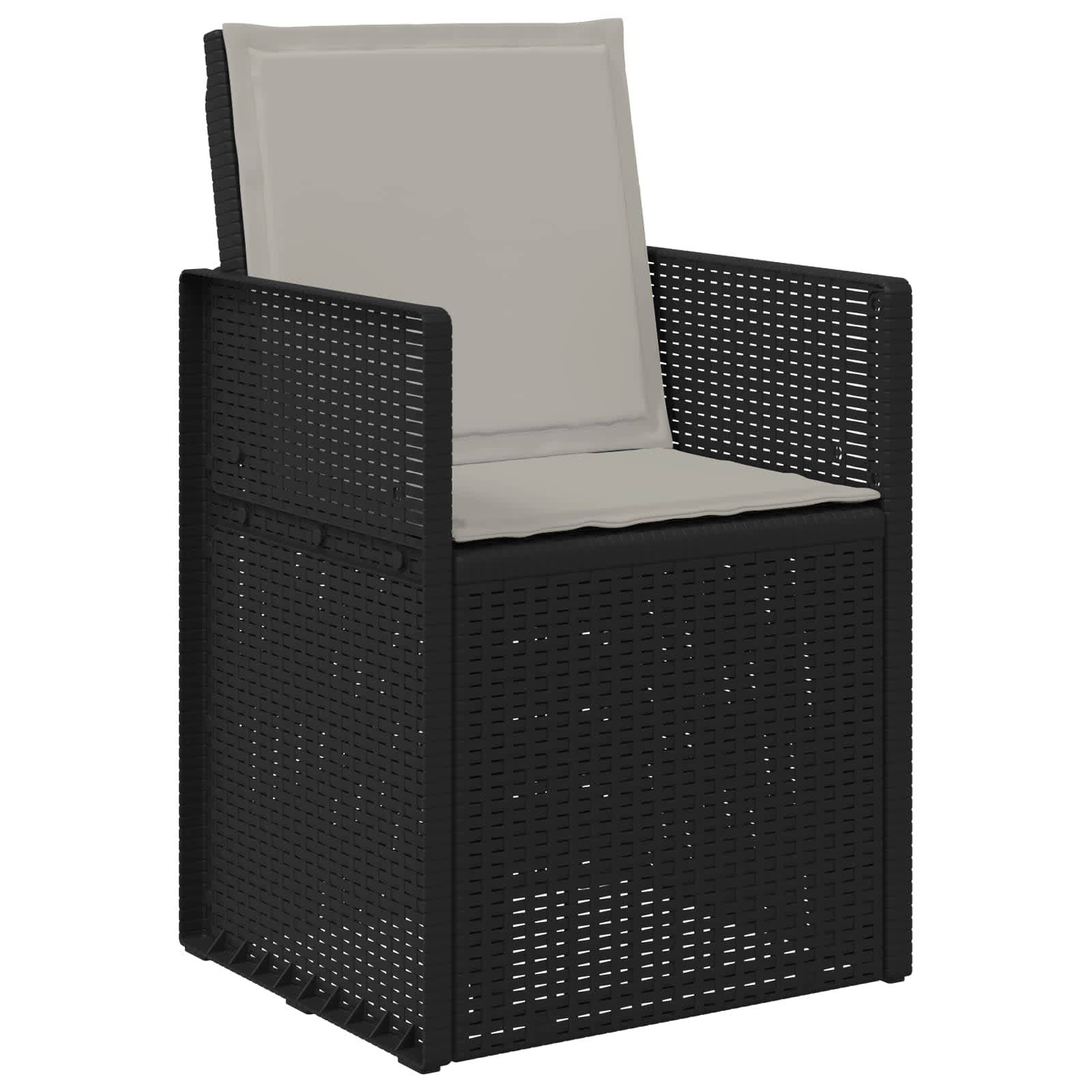 vidaXL Garten Esszimmerstühle 2 pcs Anthrazit und Hellgrau PP