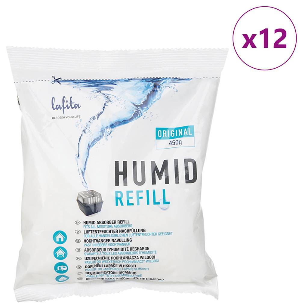Lafita Nachfüllung für Luftentfeuchter 12 Stk. 450 g