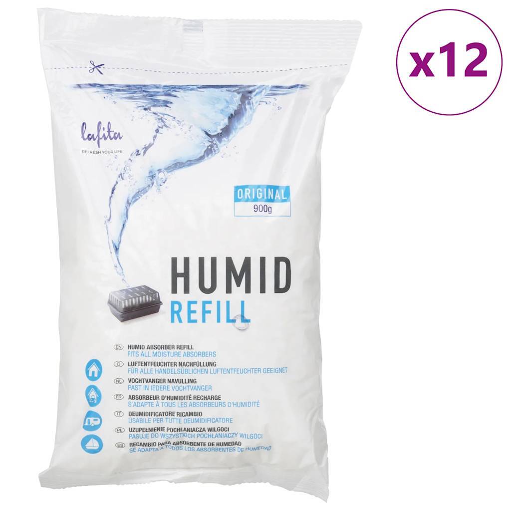 Lafita Nachfüllung für Luftentfeuchter 12 Stk. 900 g