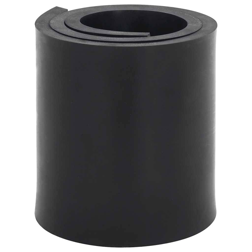 vidaXL Gummileiste für Schneepflug Schwarz 80x15x1 cm
