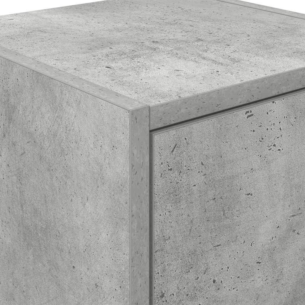 vidaXL Garagen-Wandschrank Betongrau Holzwerkstoff