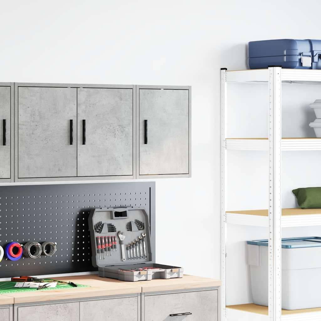 vidaXL Garagen-Wandschrank Betongrau Holzwerkstoff