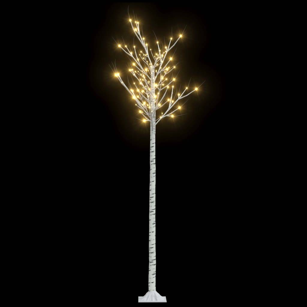 vidaXL Weihnachtsbaum 220 LEDs 2,2 m Warmweiß Indoor Outdoor