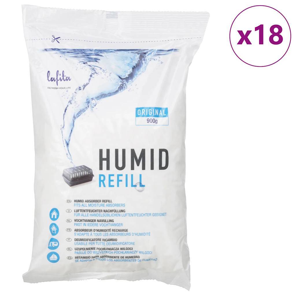 Lafita Nachfüllung für Luftentfeuchter 18 Stk. 900 g