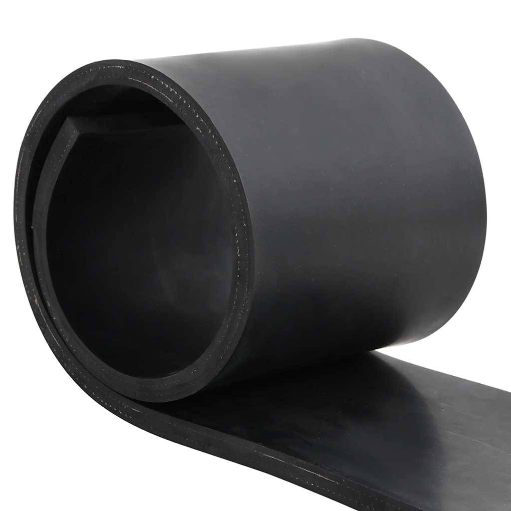 vidaXL Gummileiste für Schneepflug Schwarz 80x15x1 cm