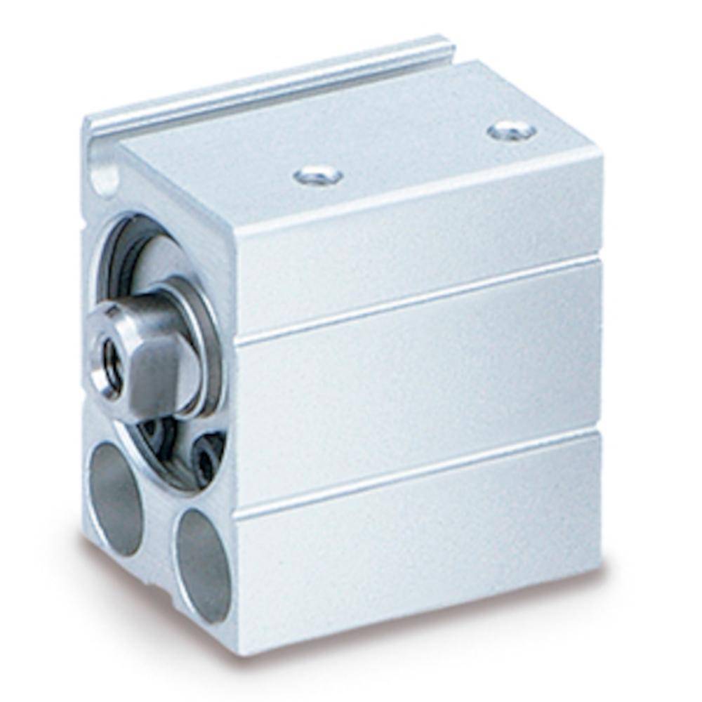 SMC Miniaturzylinder für Direktmontage CDUJB12-15D - doppeltwirkend - seitliche Montage - mit Magnet - Kolbenstange mit Innengewinde - Kolben-Ø 12