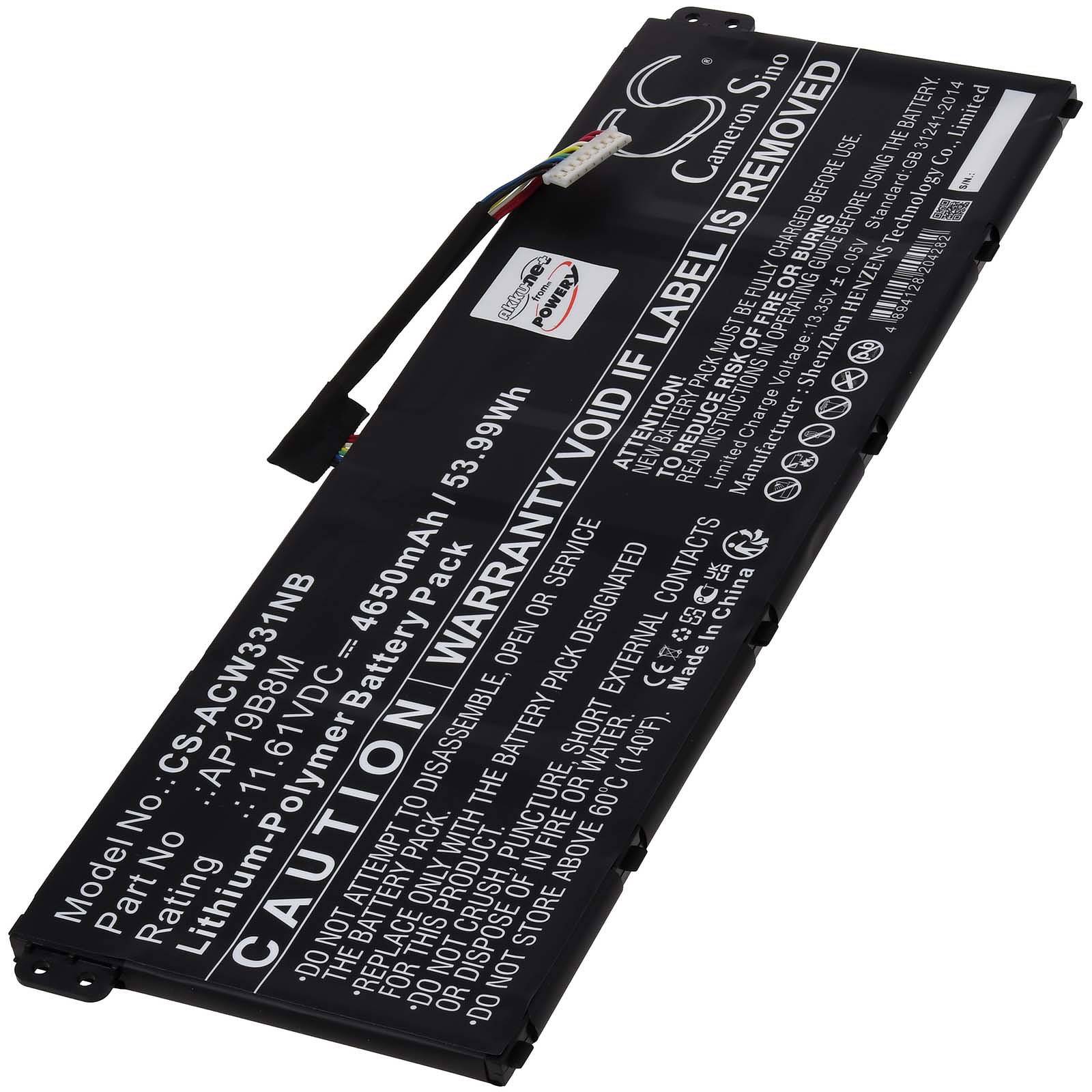 Powery Akku für Acer Chromebook Spin 514 CP514-1W-R1LV Chromebook 317 CB317-1H-P878 Laptop, 11,61V, Li-Ion
