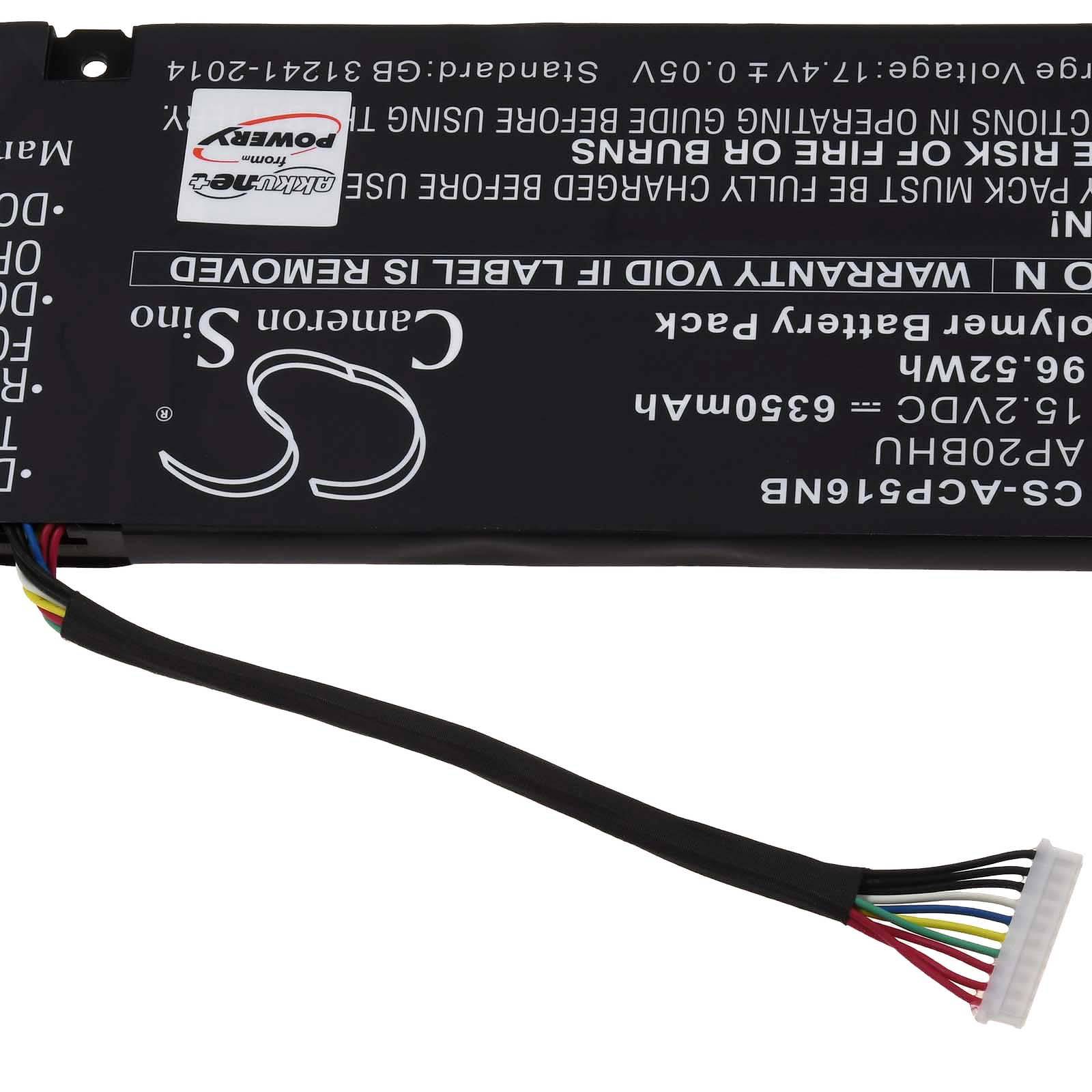 Powery Akku für Acer Predator Triton 500 SE PT516-52s-70CH Laptop, 15,2V, Li-Ion