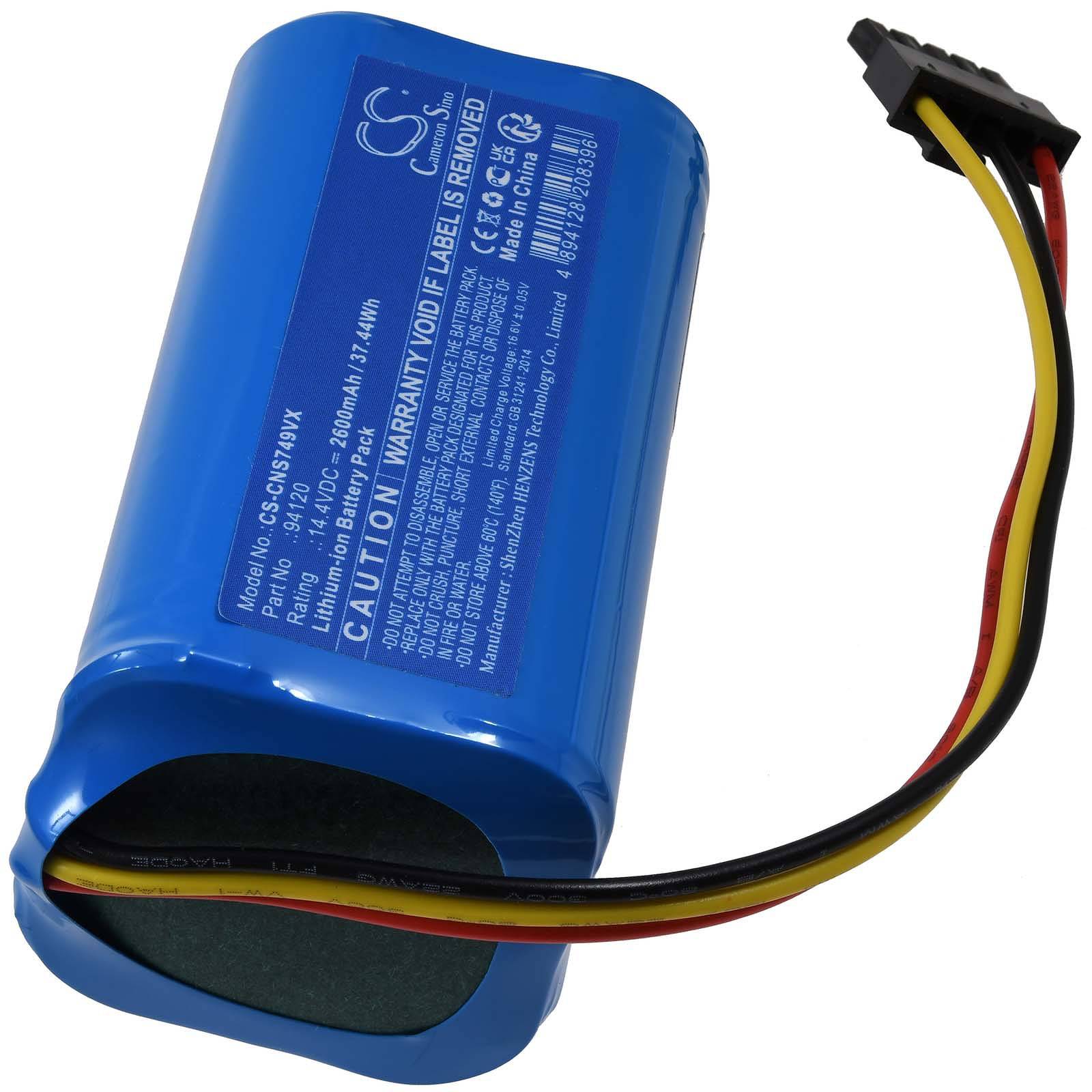Powery Akku für Cecotec Conga 7490 Ultimate Saugroboter, 14,4V, Li-Ion