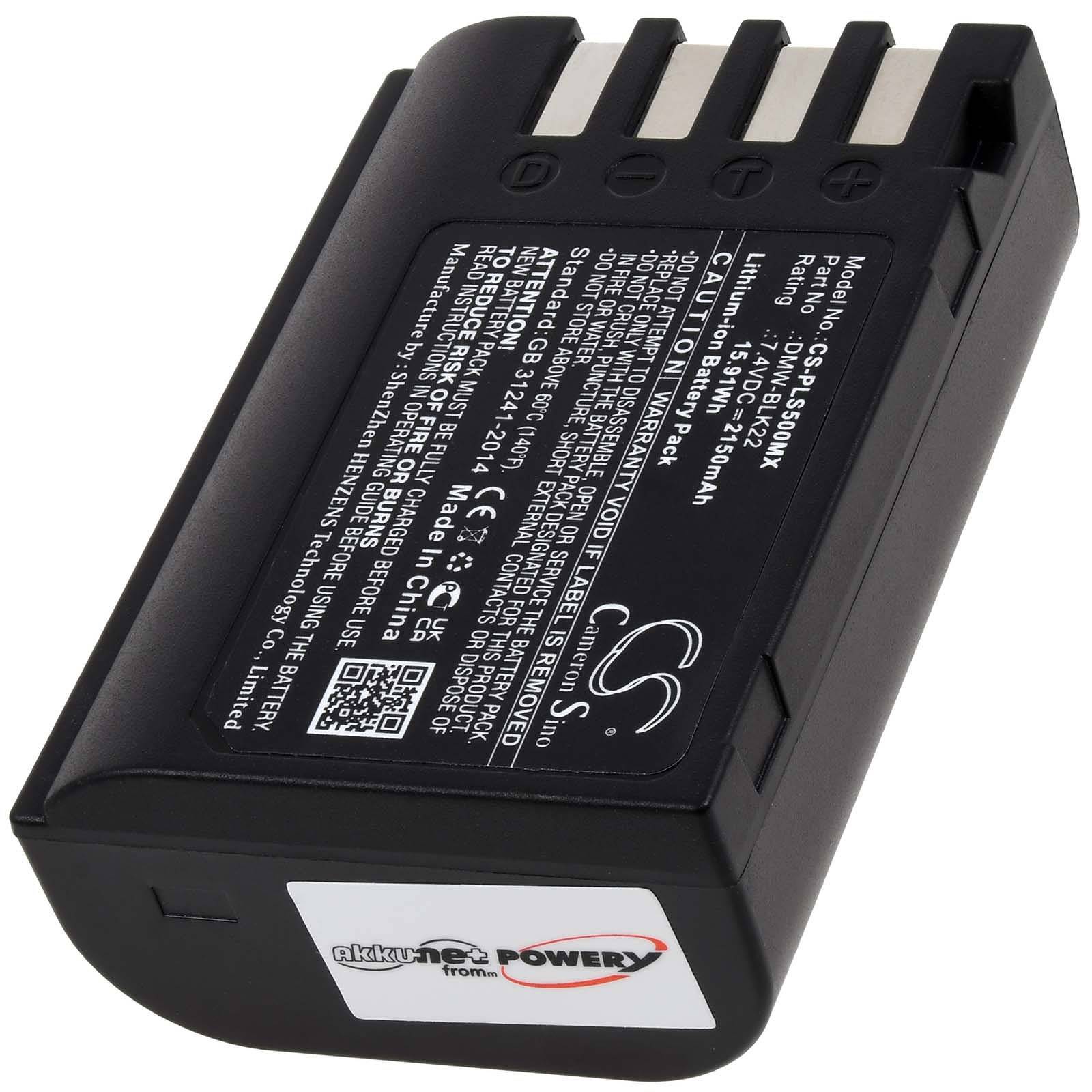 Powery Akku für kompatibel mit Panasonic Typ DMW-BLK22GK, 7,4V, Li-Ion