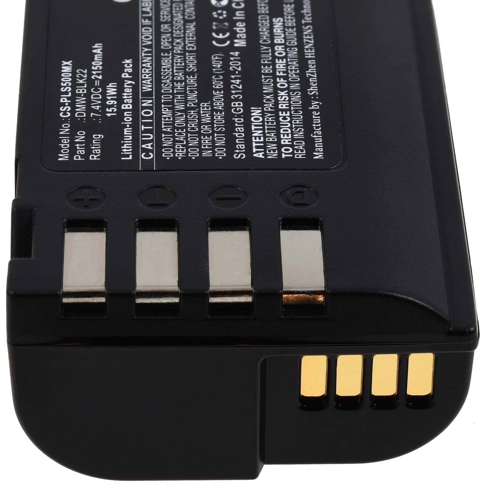 Powery Akku für kompatibel mit Panasonic Typ DMW-BLK22GK, 7,4V, Li-Ion