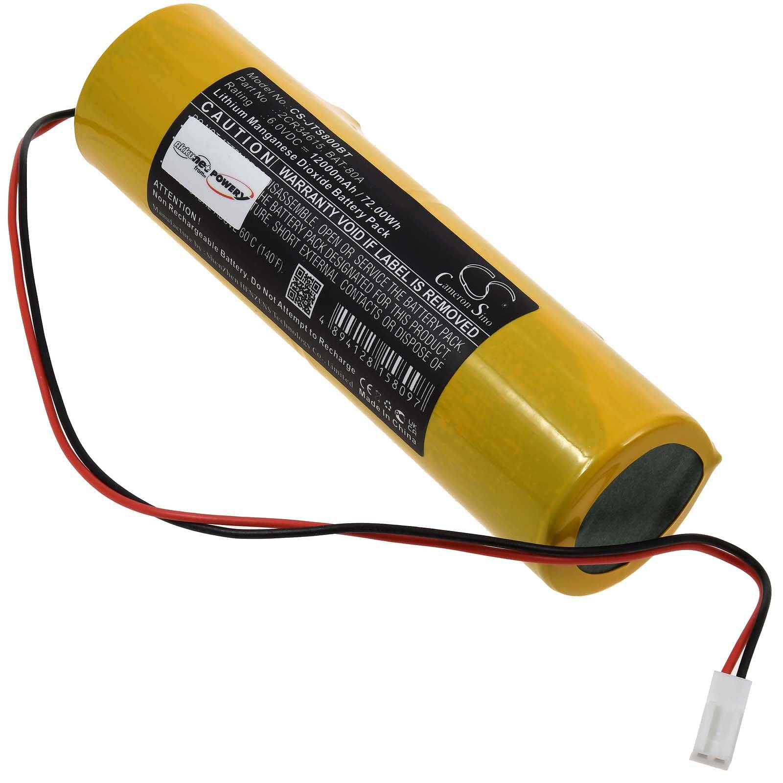 Powery Batterie für Jablotron Oasis JA-80A drahtlose Funk-Außensirene, 6V, LiMnO2