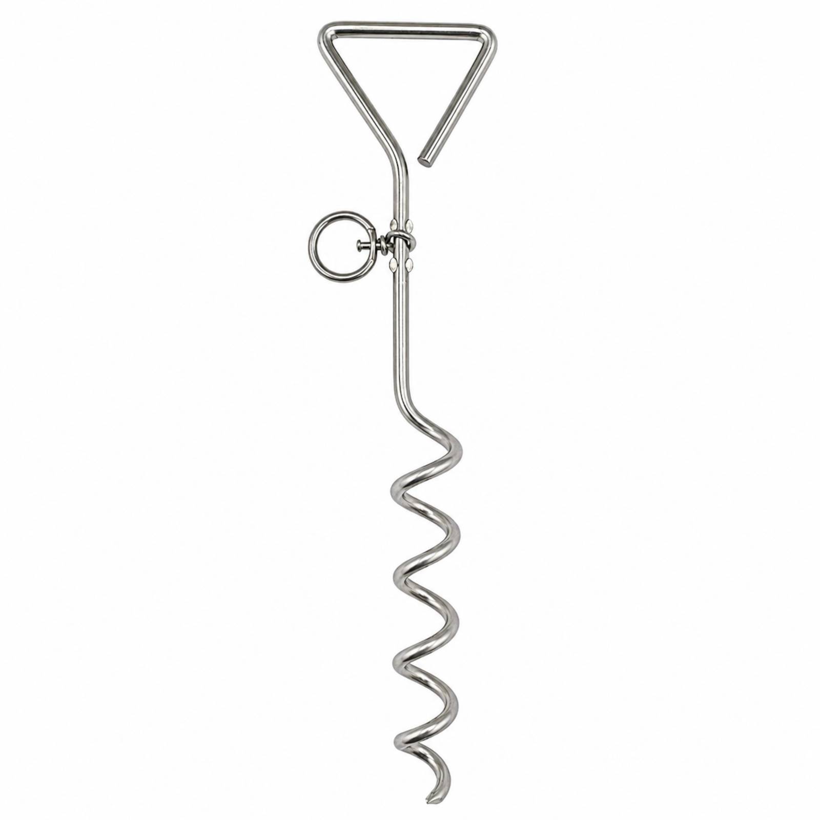 4x Erdanker Bodenanker zum eindrehen 420 mm Sturmsicherung über 30cm Abspannset