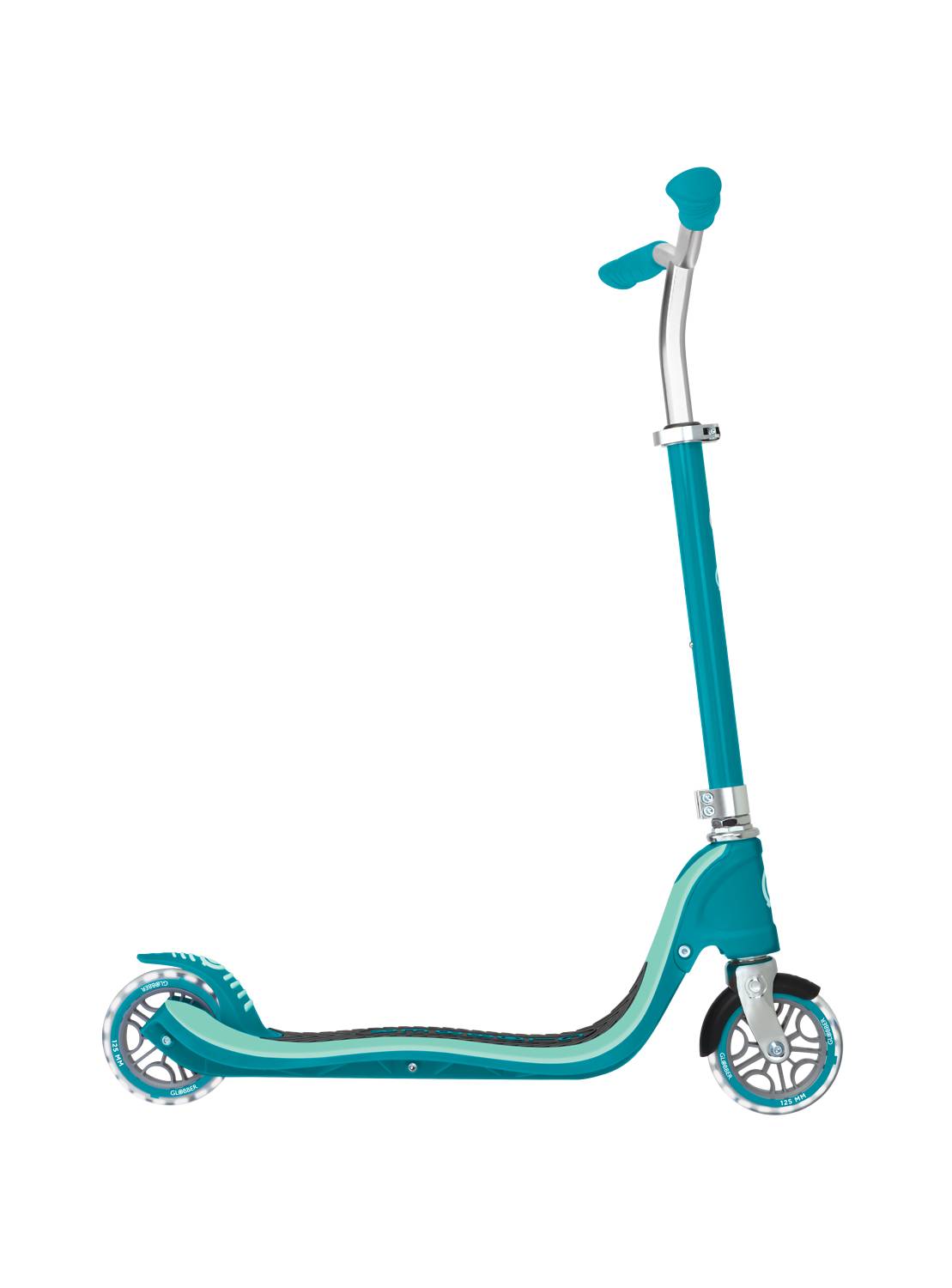GLOBBER FLOW 125 LIGHTS türkis, mit Leuchtrollen