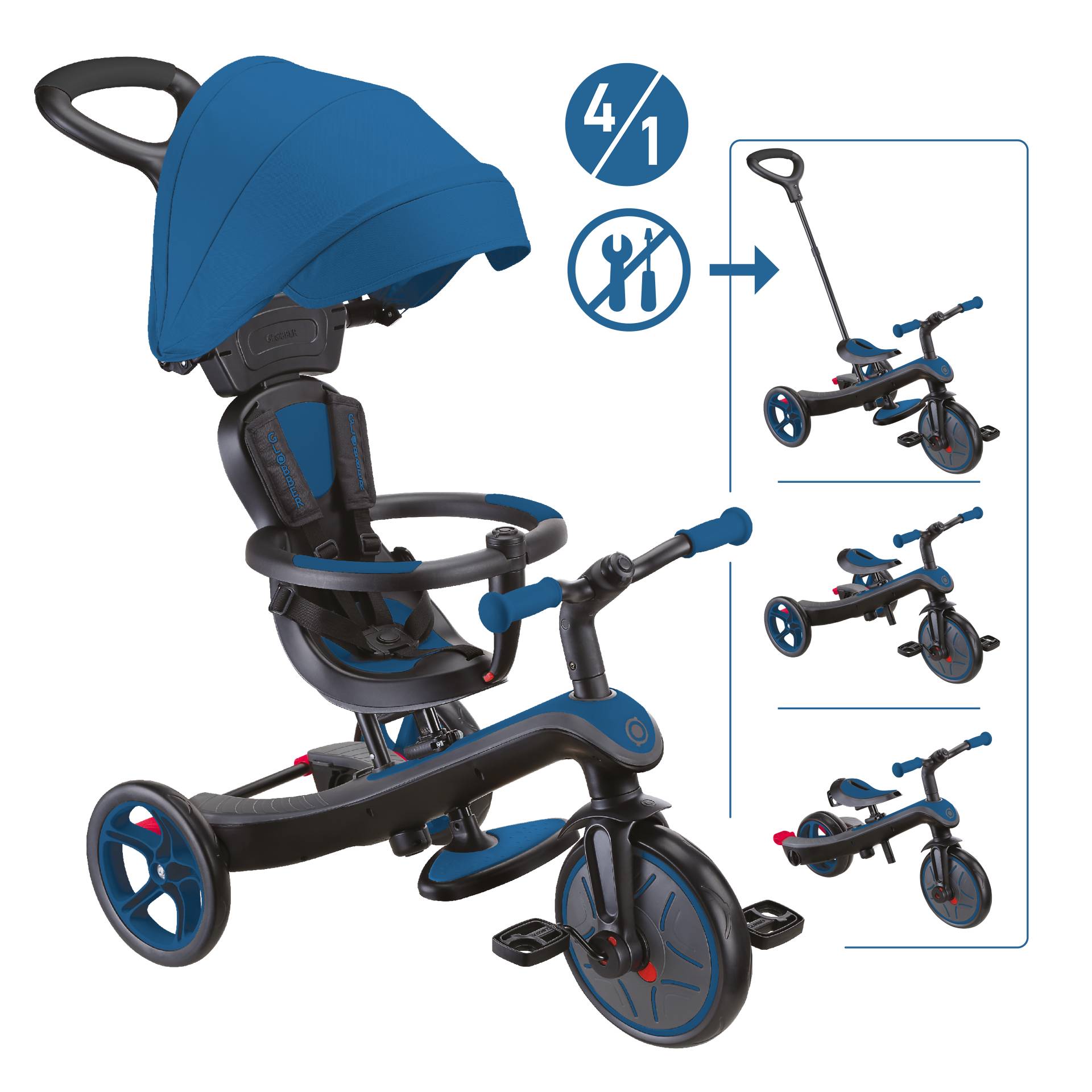 GLOBBER EXPLORER TRIKE 4in1 blau