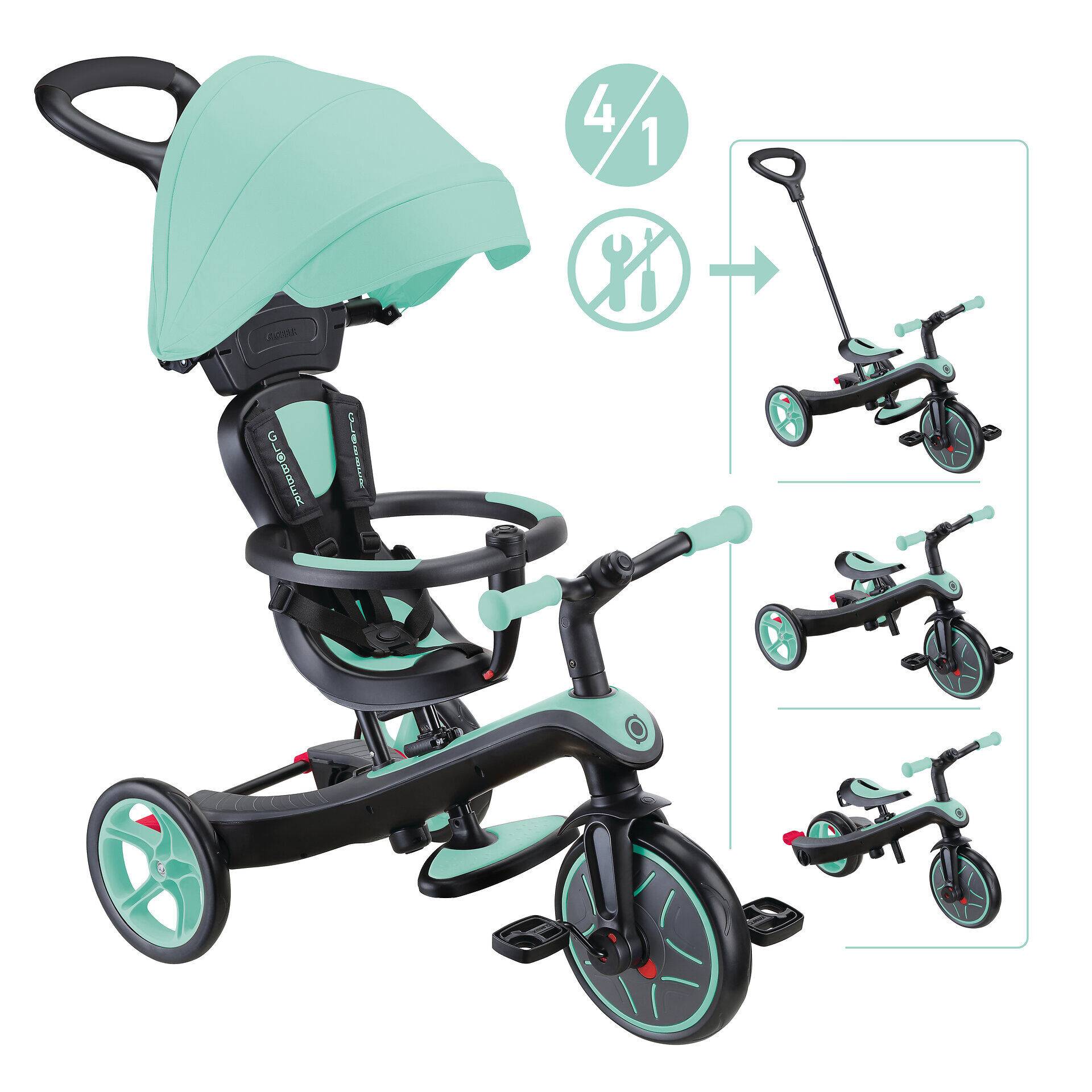 GLOBBER EXPLORER TRIKE 4in1 mint