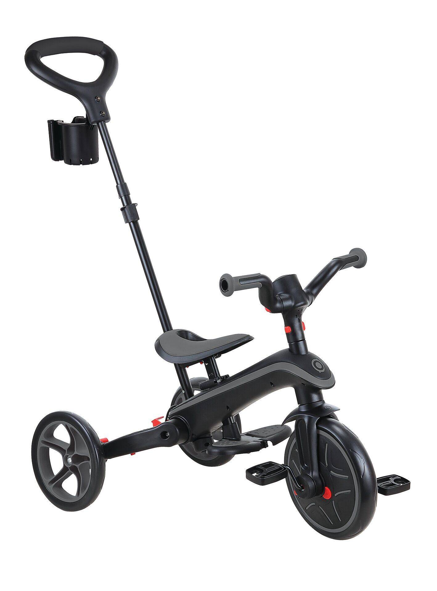 GLOBBER EXPLORER TRIKE FOLDABLE 4in1 schwarz-grau