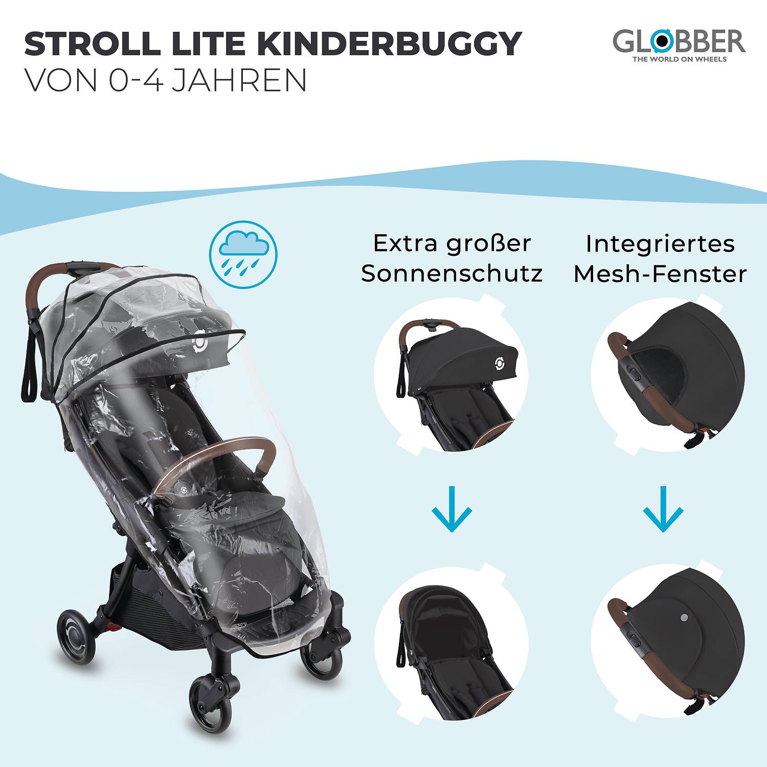 GLOBBER STROLL LITE schwarz