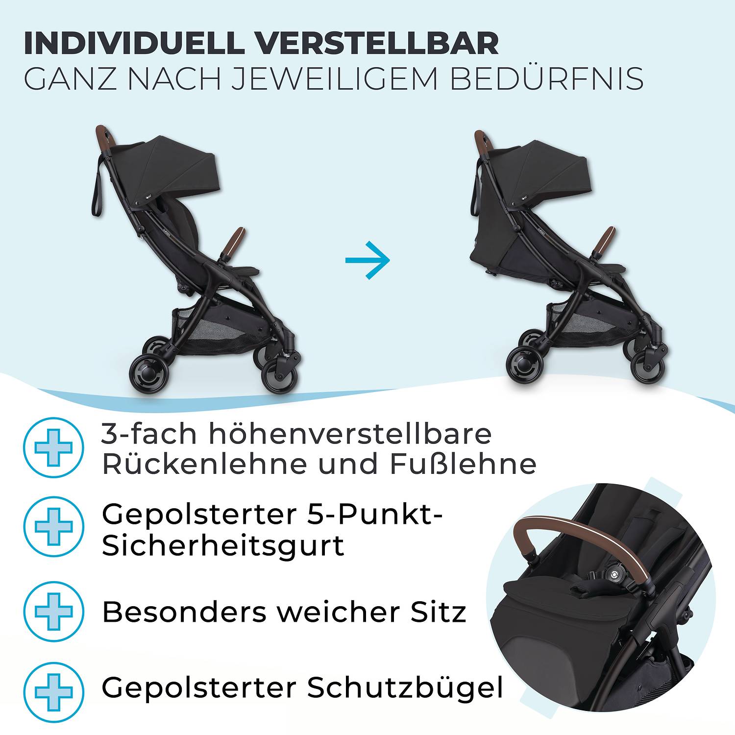 GLOBBER STROLL LITE schwarz