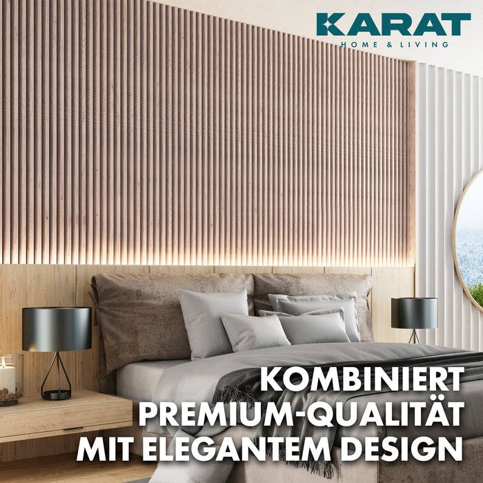 FLOORDIREKT Akustikpaneel in Holzoptik - Ermöglicht eine angenehme Raumakustik - In verschiedenen Farben erhältlich - White Oak - 60 x 60 cm