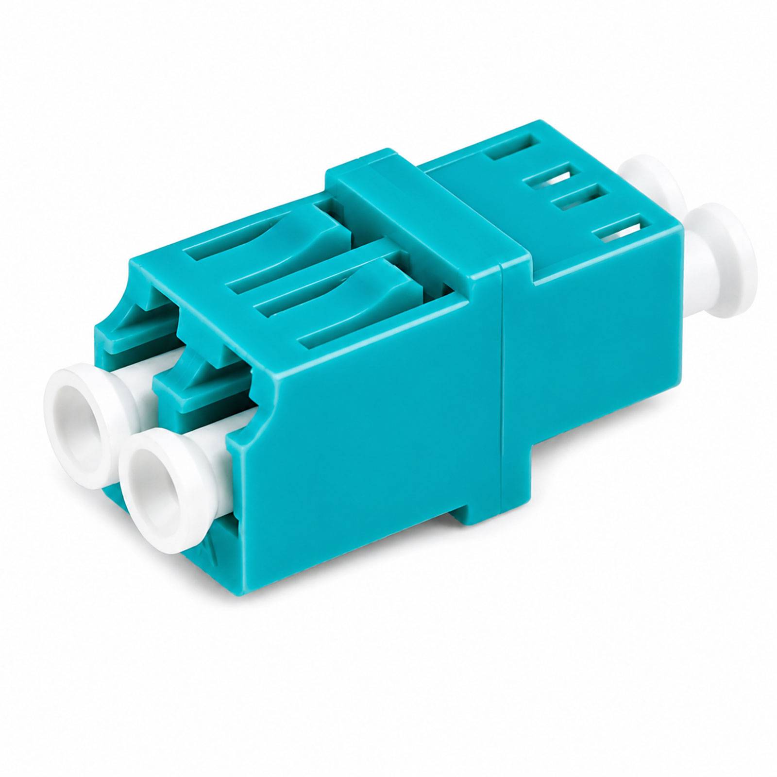 hb-digital LWL Verbinder LC/UPC-LC/UPC Duplex OM3 Multimode aqua
