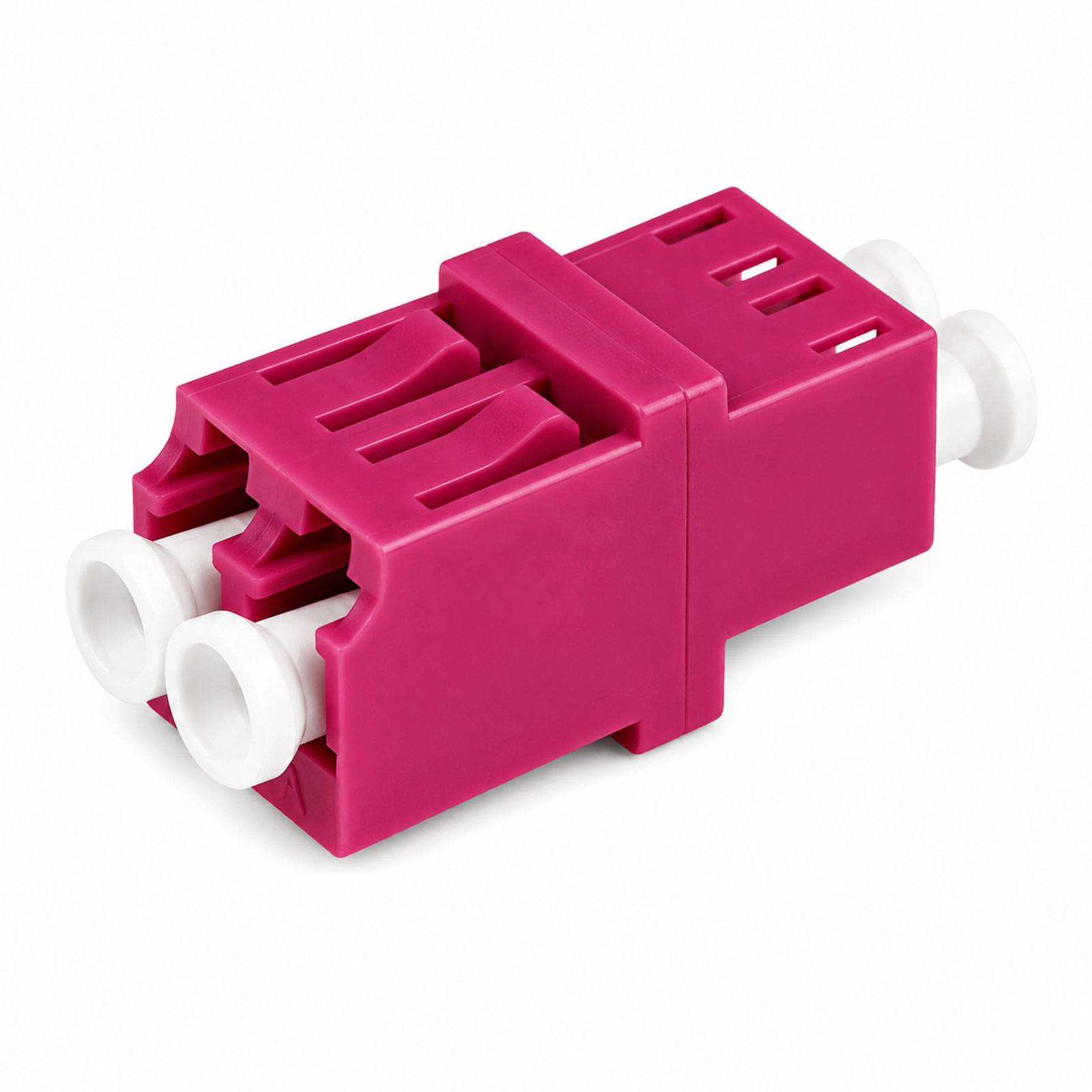 hb-digital LWL Verbinder LC/UPC-LC/UPC Duplex OM4 Multimode violett