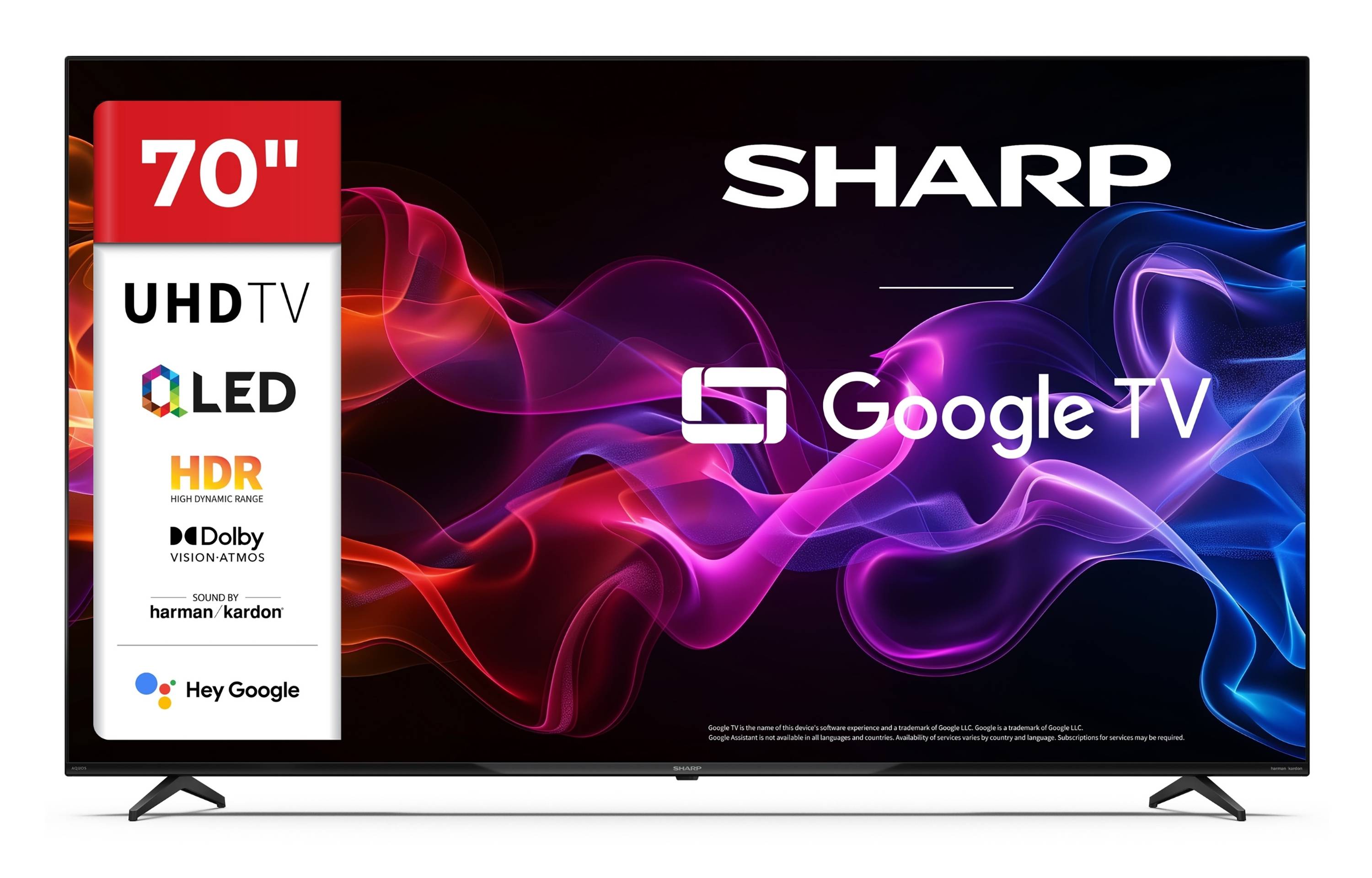 Sharp 70HP5765E QLED Fernseher 70 Zoll Google TV 4K UHD Smart TV HDR Dolby Vision Dolby Atmos (2026)