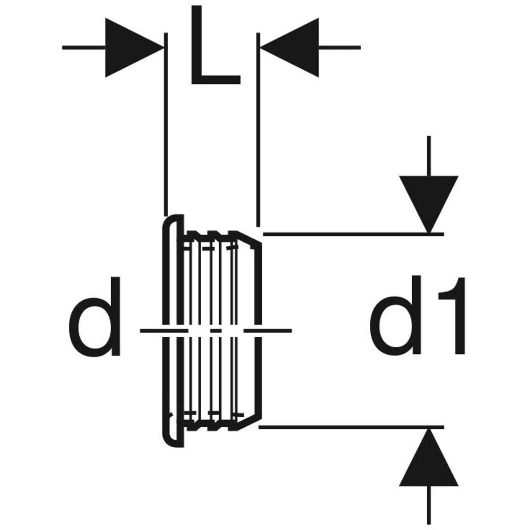 Geberit Steckdichtung Siphonanschlusswinkel d58/50mm, 1 Stk.