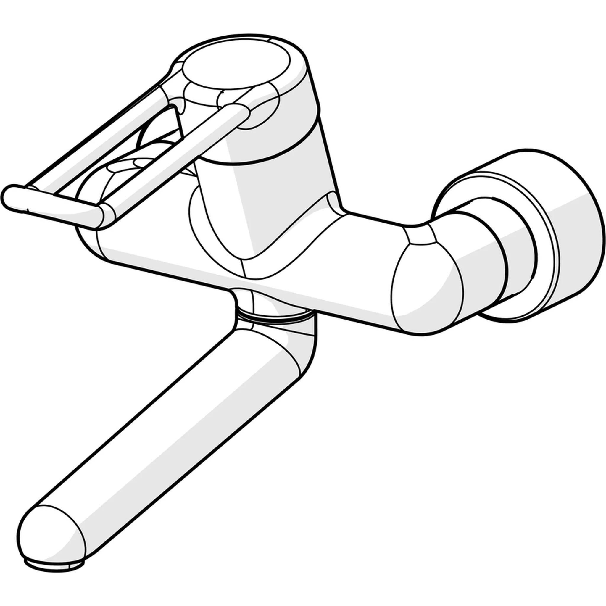Hansa Medipro Wand-WT-Mischer mit Objektbügelhebel A246mm, 1 Stk.