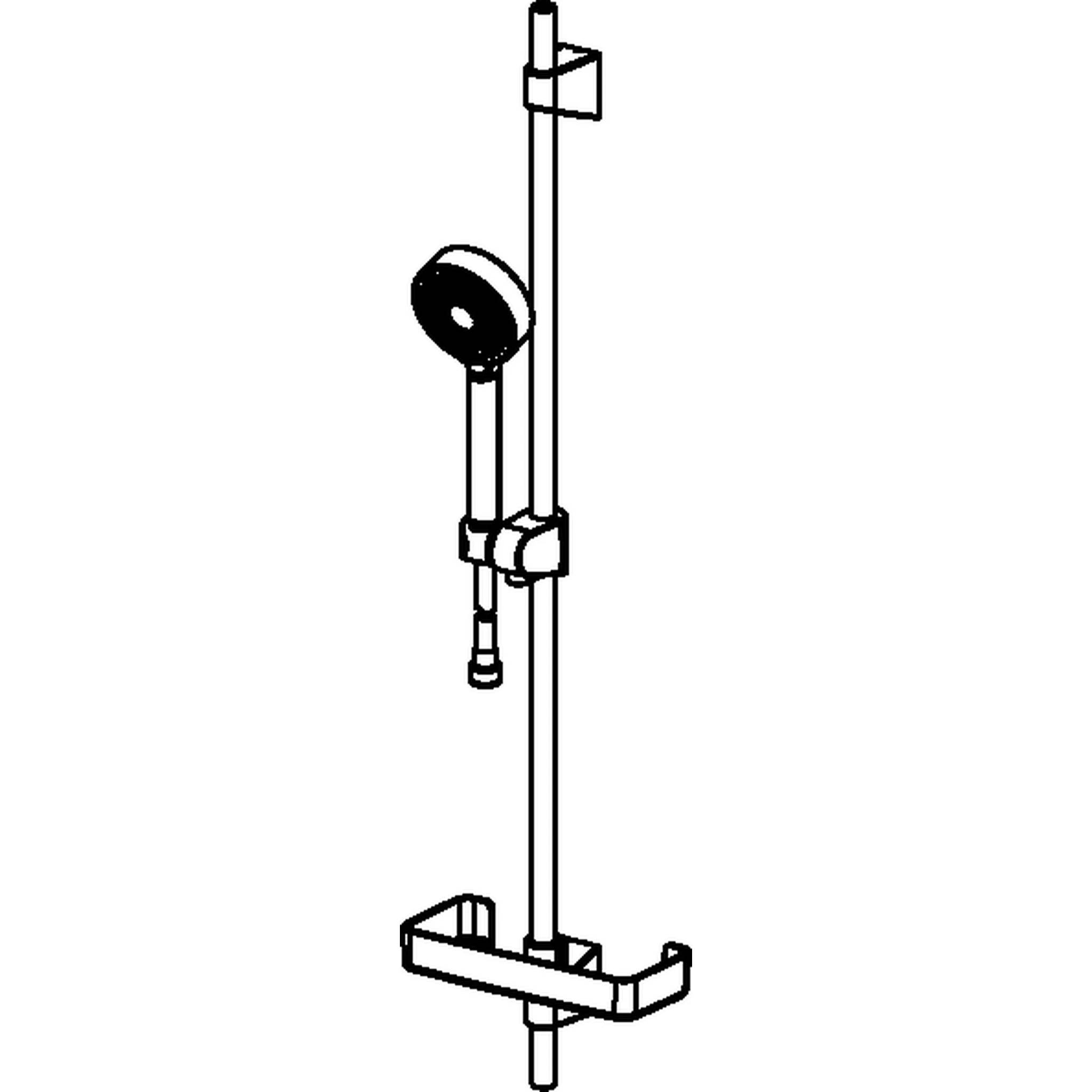 Hansa Hansabasicjet Wandstangengarnitur 95mm, 1 Stk.