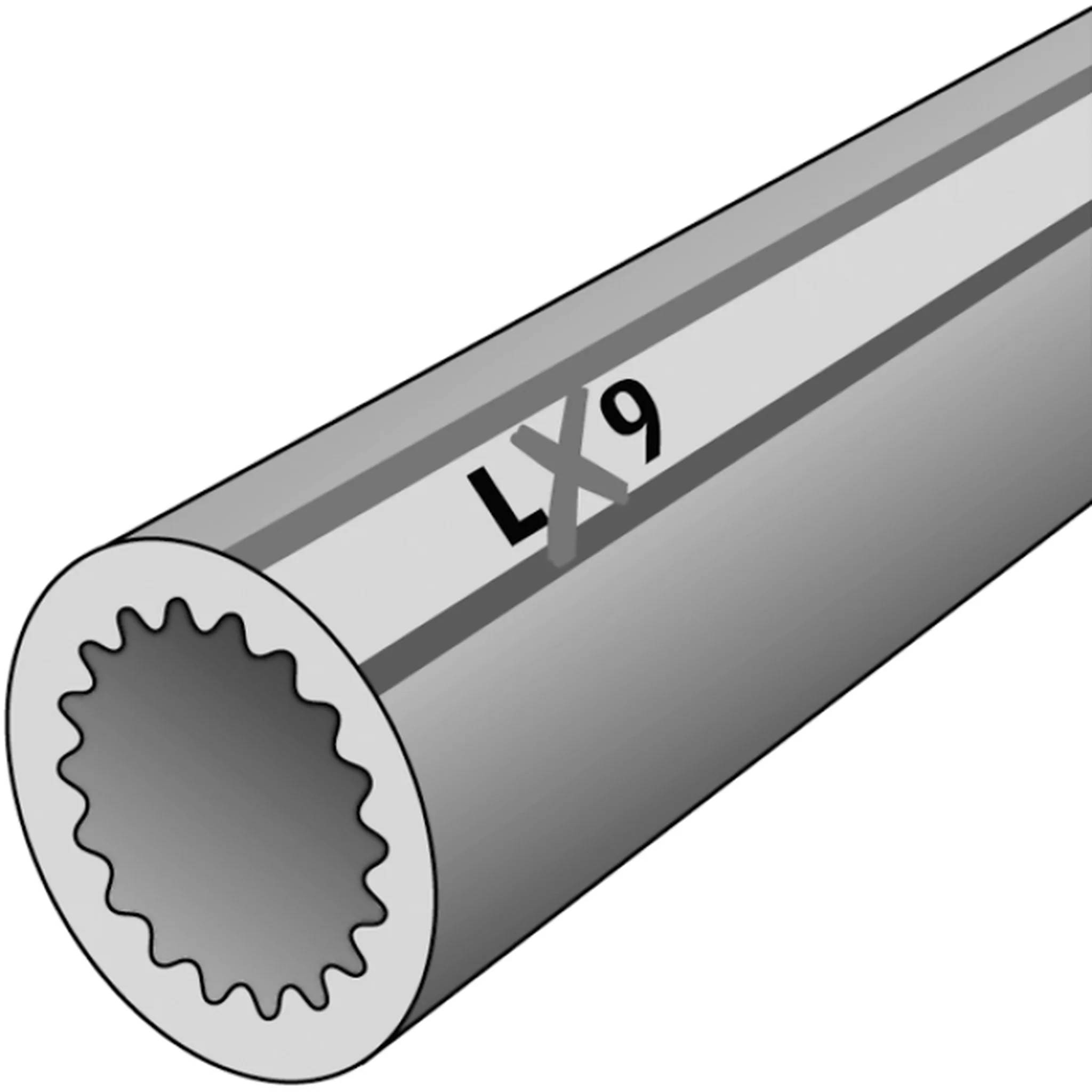 KE Kelit Isolierschlauch LEXEL LX09, 9mm Dämmstärke, Ø42mm Innendurchmesser, PE-Schaum, Bund mit 2m, 1 Stk.