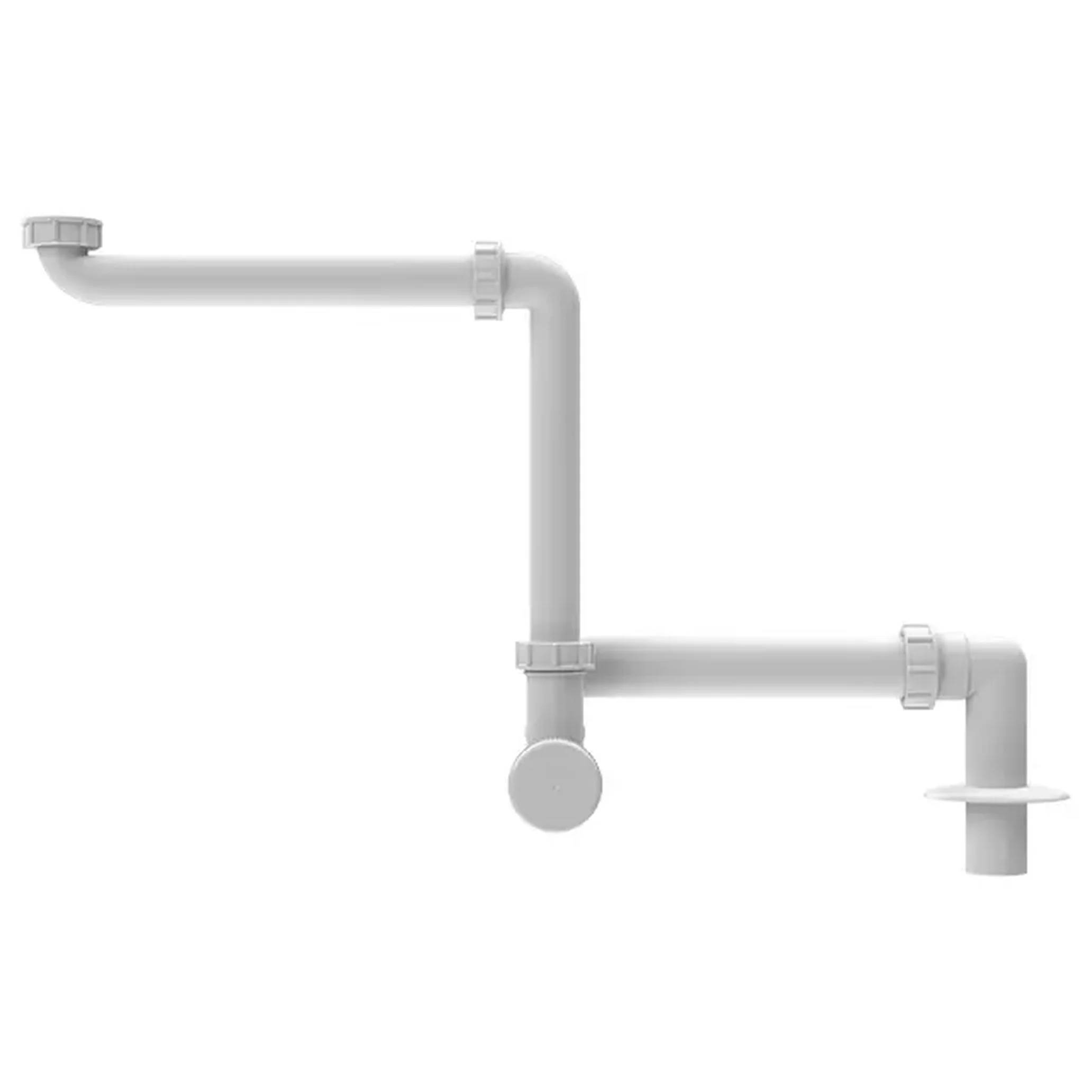 HL Hutterer & Lechner HL137N.1/30 - Waschtisch-Raumsparsiphon DN32x5/4" Abgang senkrecht, 1 Stk.