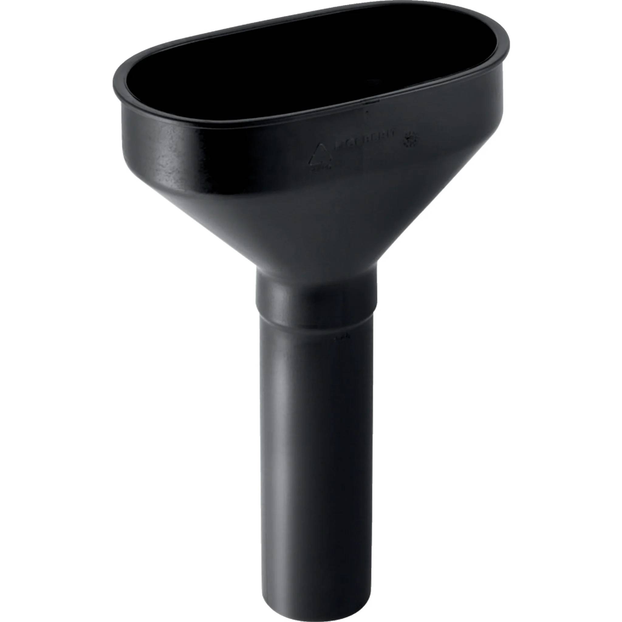 Geberit Trichter oval d50mm, schwarz mit Ventilsieb, 1 Stk.