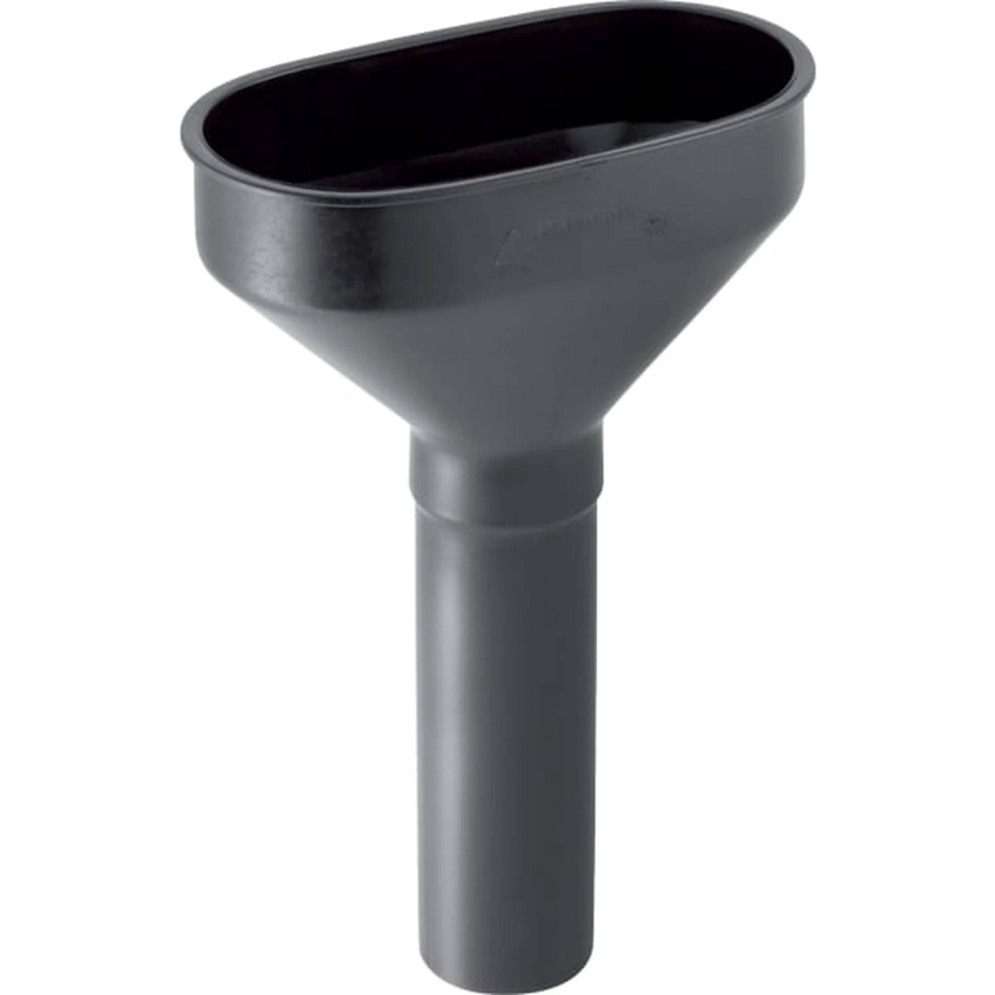 Geberit Trichter oval d50mm, schwarz mit Ventilsieb, 1 Stk.