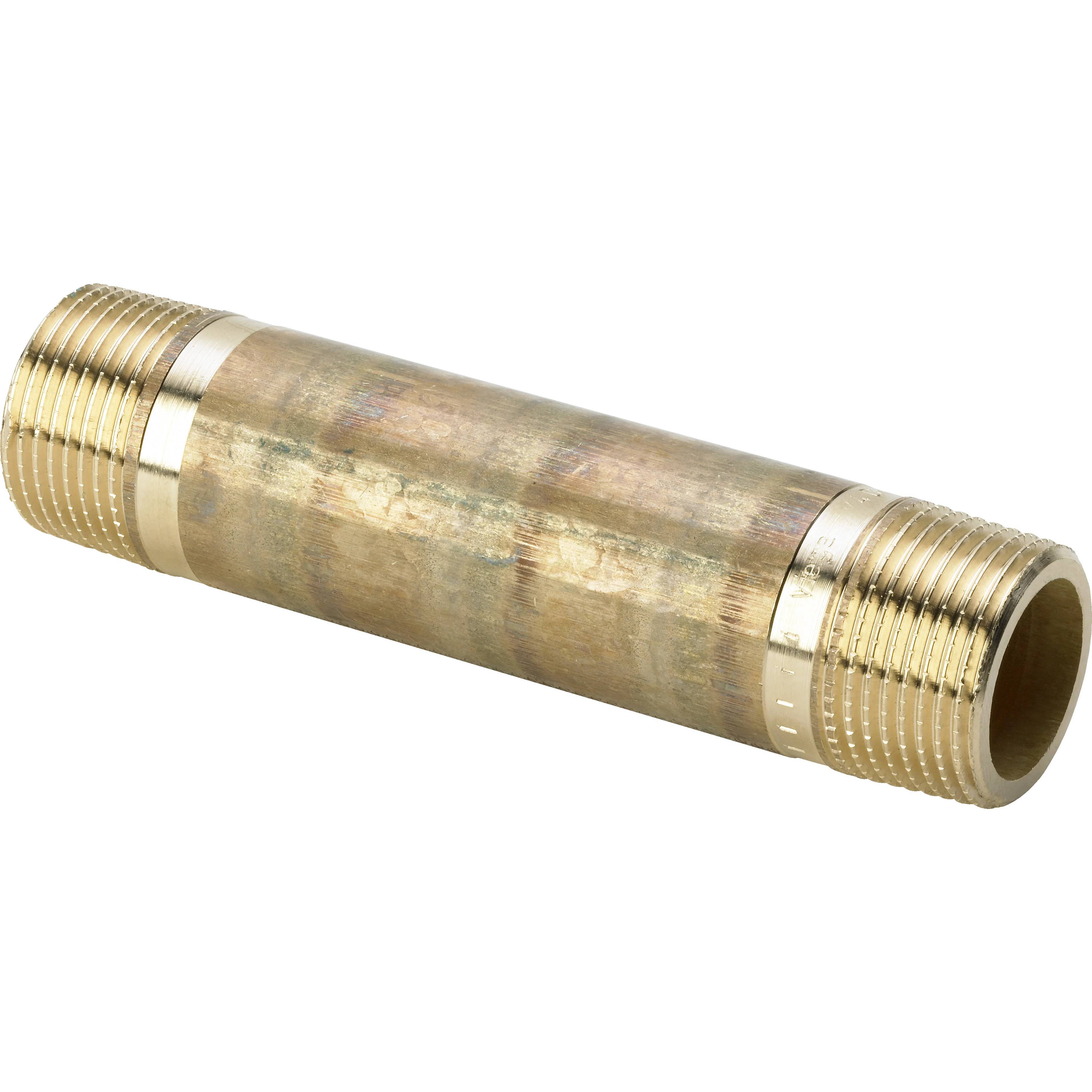 Viega Langnippel 3530 in R1 1/2 x 80mm Rotguss, 1 Stk.