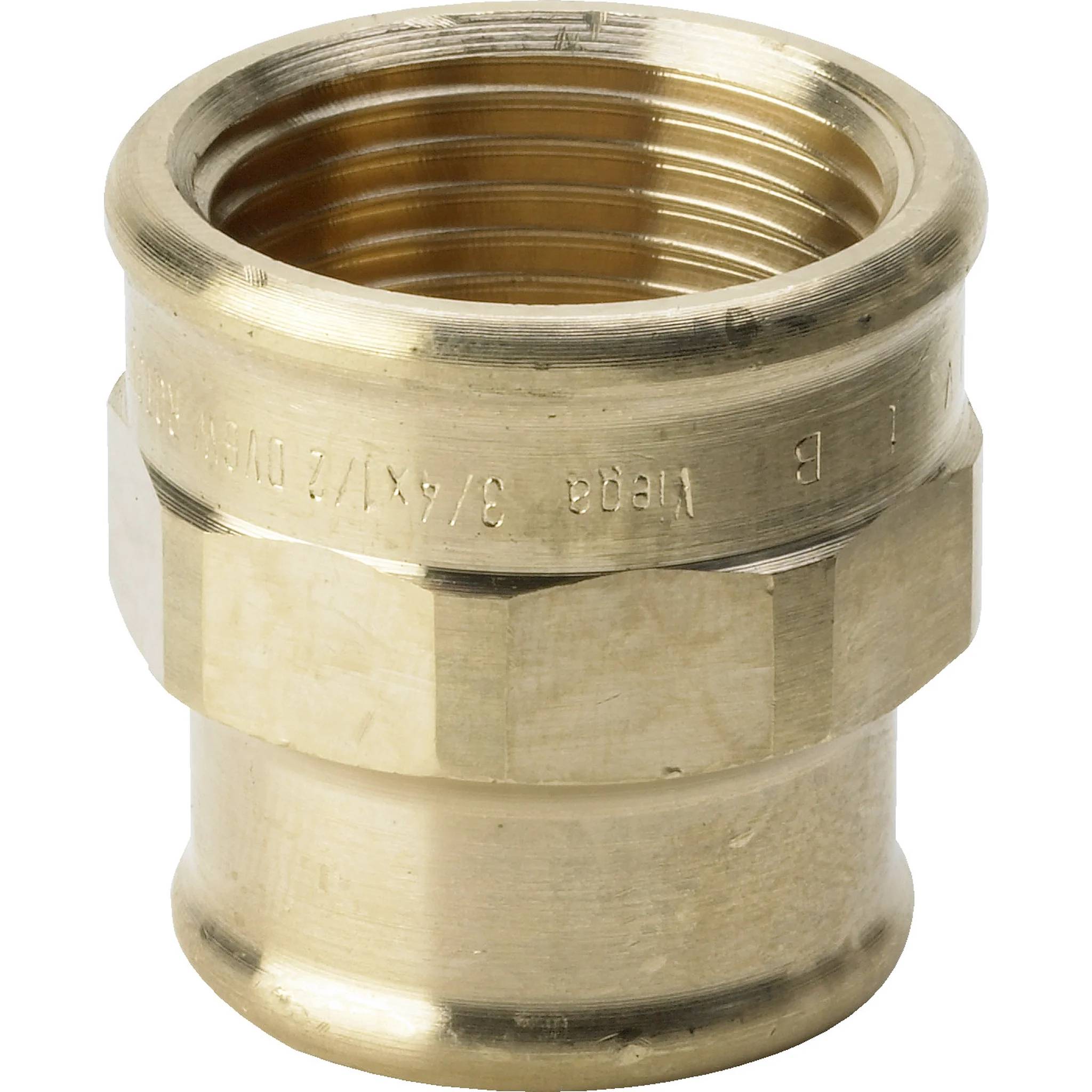 Viega Muffe 3240 in Rp1 1/2 x Rp1 Rotguss, 1 Stk.