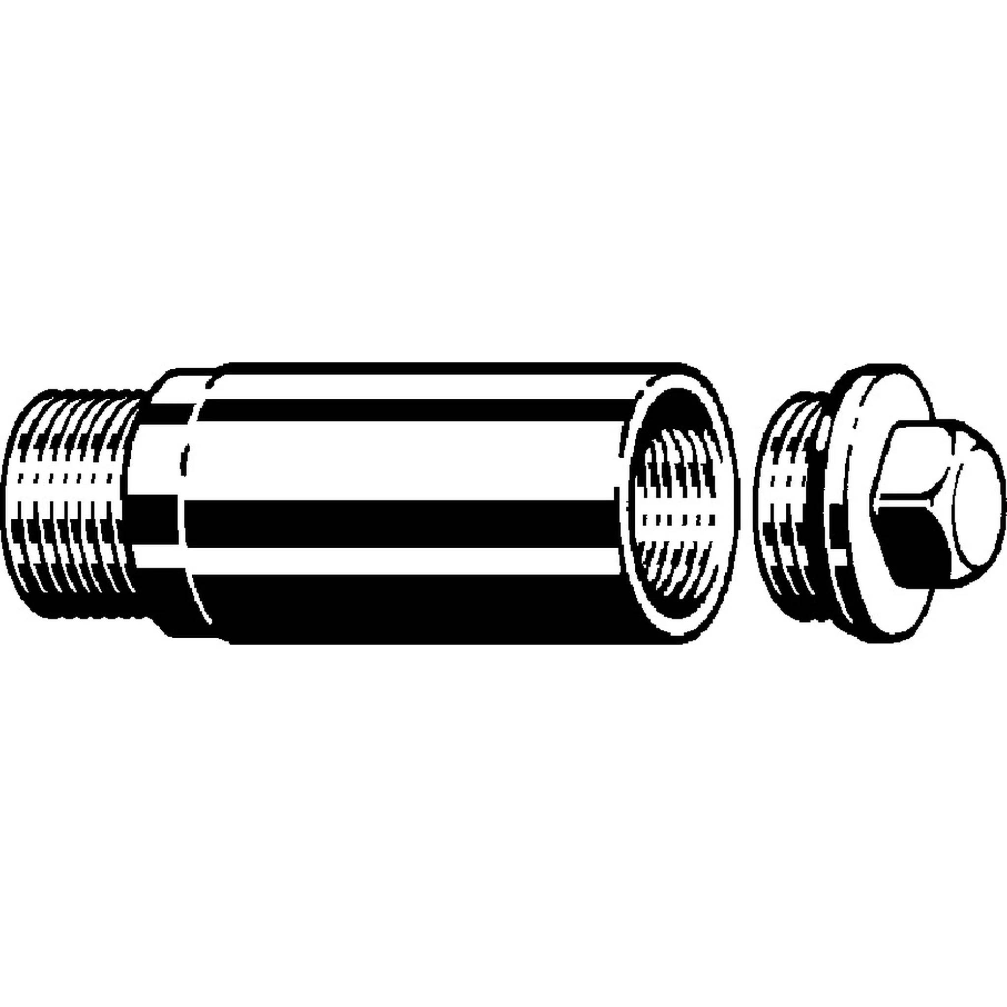 Viega Bauelement 3527 in G1/2 x 50mm Rotguss, 1 Stk.