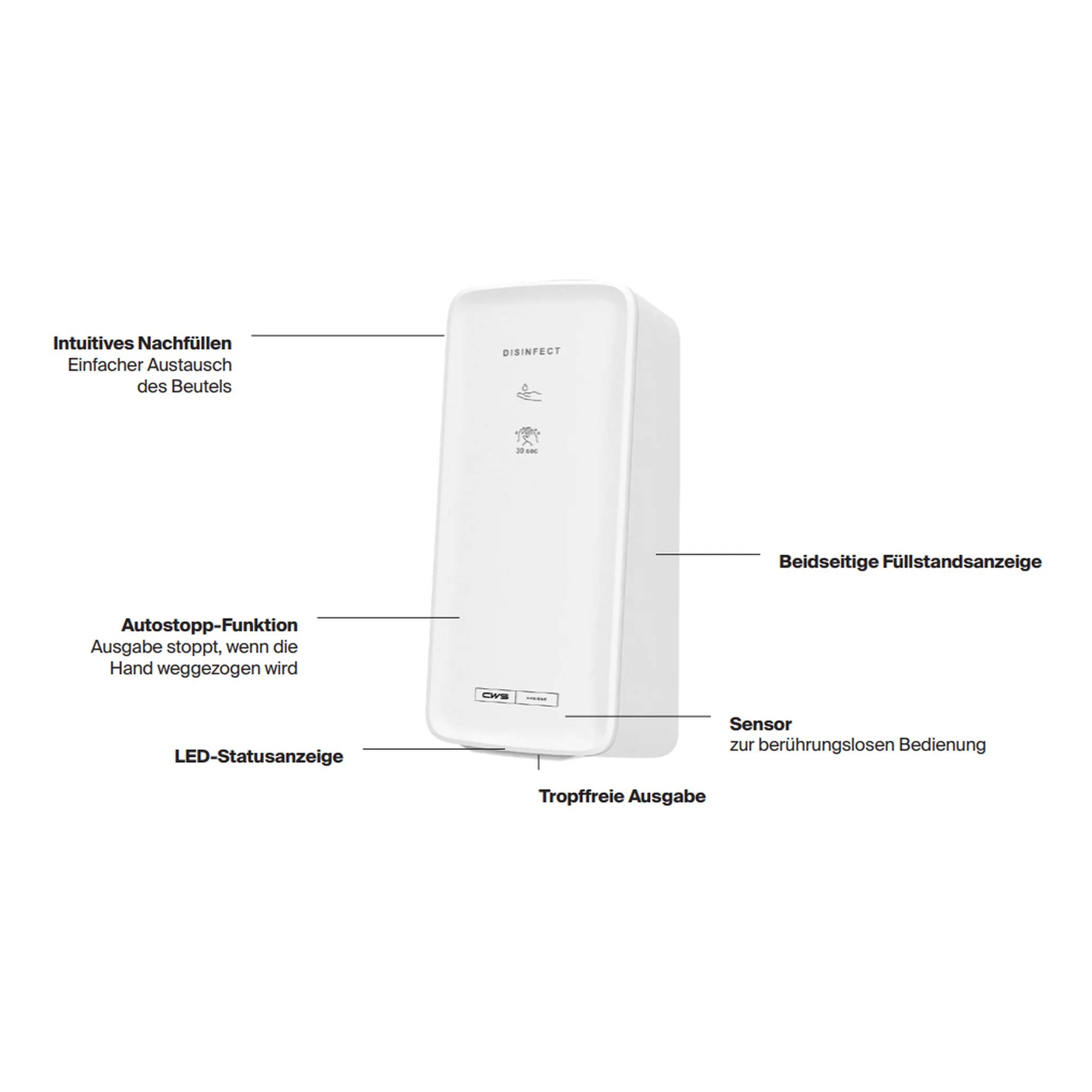 CWS PureLine, Disinfect Gel, Panel, weiß, 1 Stk.