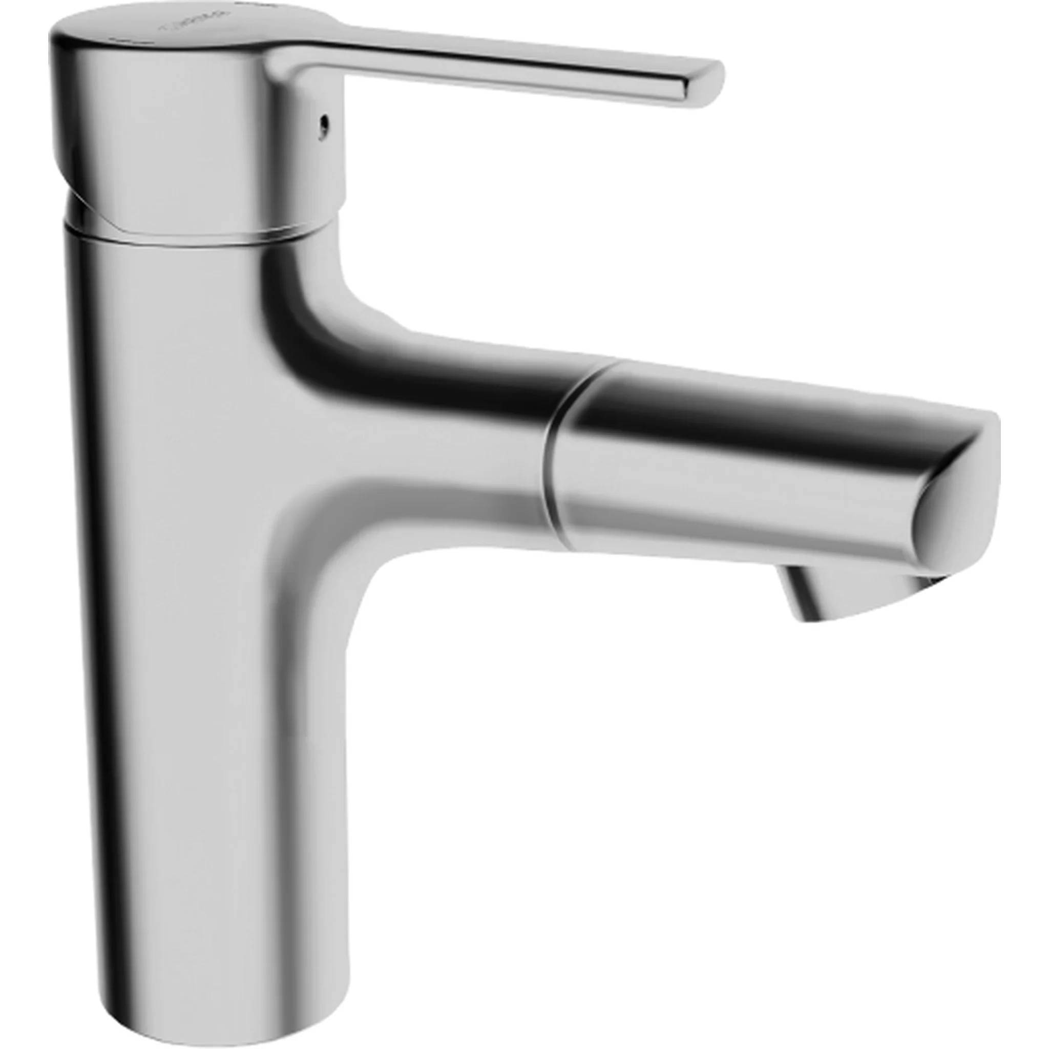 Hansa Einhebelmischer Waschtisch, HANSARONDA 0301, Zugstangenablauf, Kupferrohr, 125 mm Ausladung, DN15, Chrom, 1 Stk.
