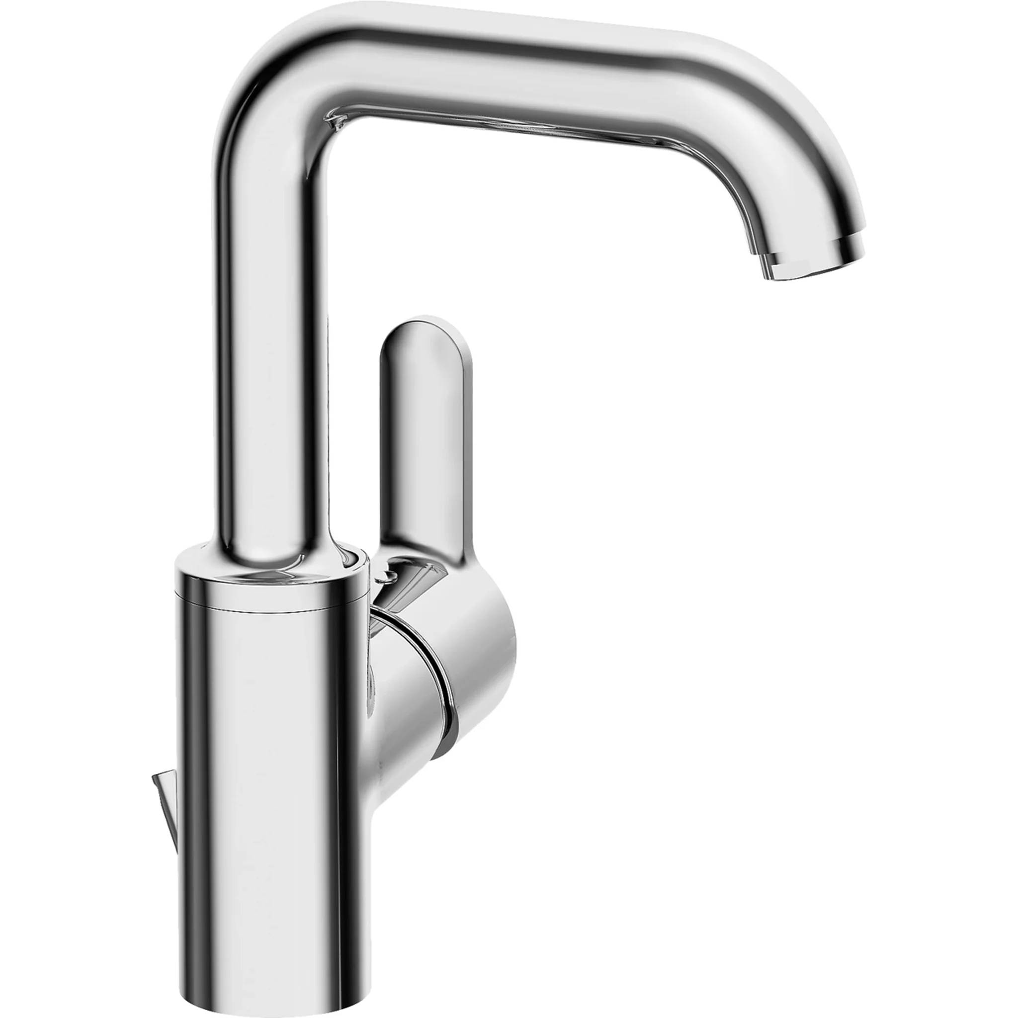 Hansa Einhebelmischer Waschtischbatterie, HANSAPRIMO 4954, Zugstangenablaufgarnitur, Ausladung 142 mm, DN15, Chrom, 1 Stk.