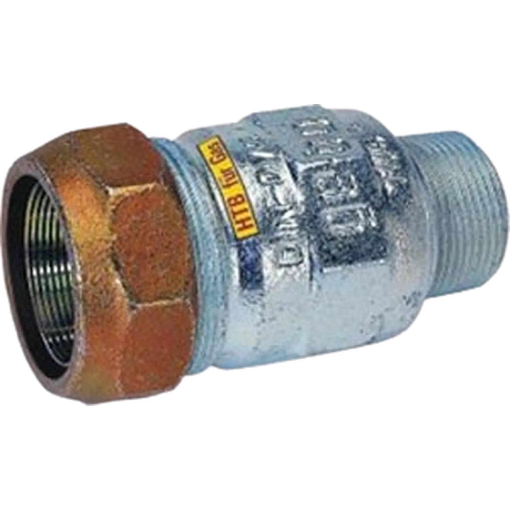 GEBO Armaturen Klemmverbinder, Temperguss, Typ AT, für Stahlrohr, 1", Gas, Außengewinde, 1 Stk.