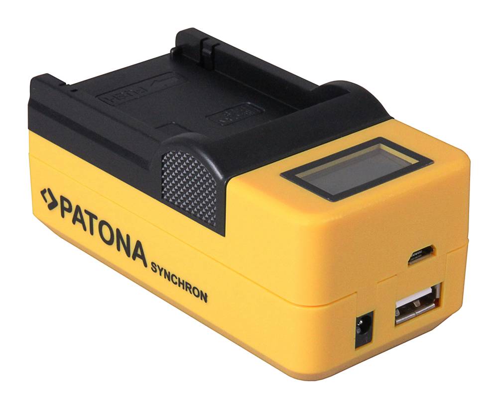 PATONA Synchron USB Ladegerät f. Canon NB4L NB-4L NB5L mit LCD-Display