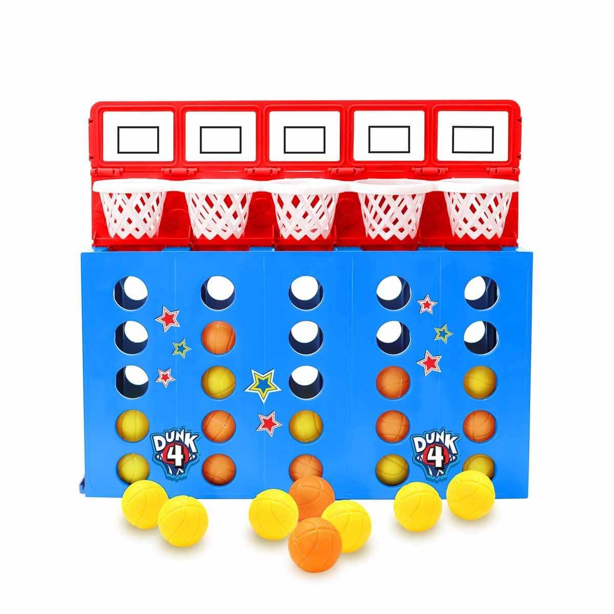Dunk 4 In a Row Line Up connect Four Counters Strategiespiel 2 Spieler 4+
