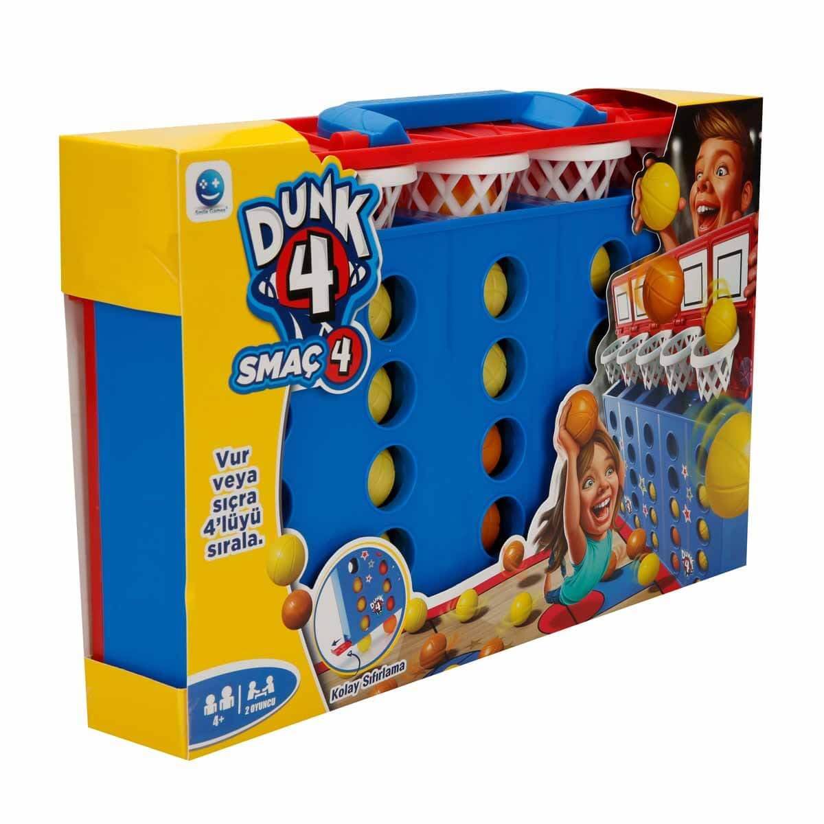 Dunk 4 In a Row Line Up connect Four Counters Strategiespiel 2 Spieler 4+